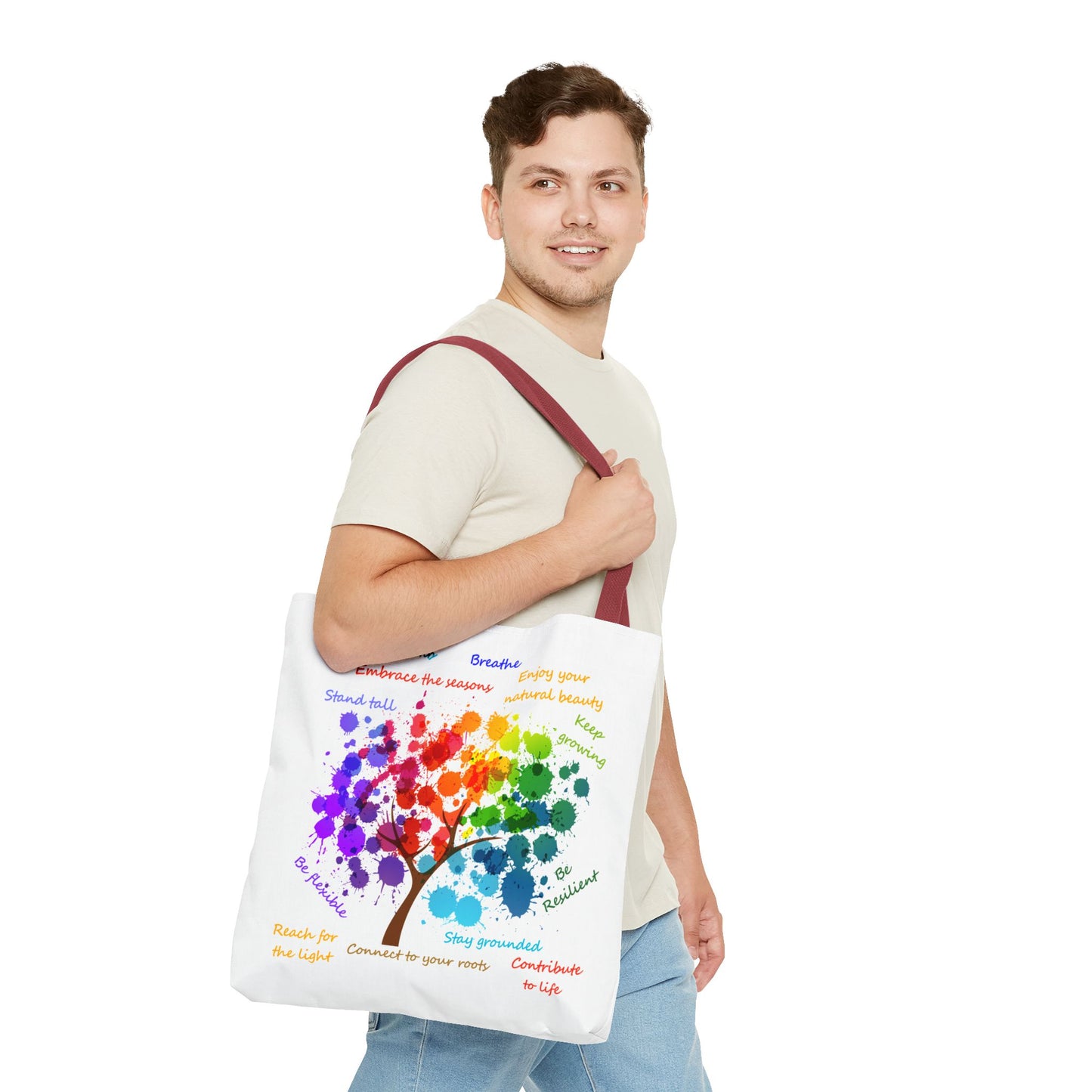 Tree of Life White - Tote Bag (AOP)