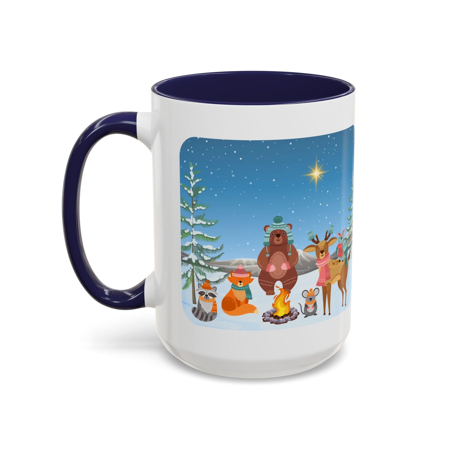 Winter Animal Party - Accent Coffee Mug (11, 15oz)