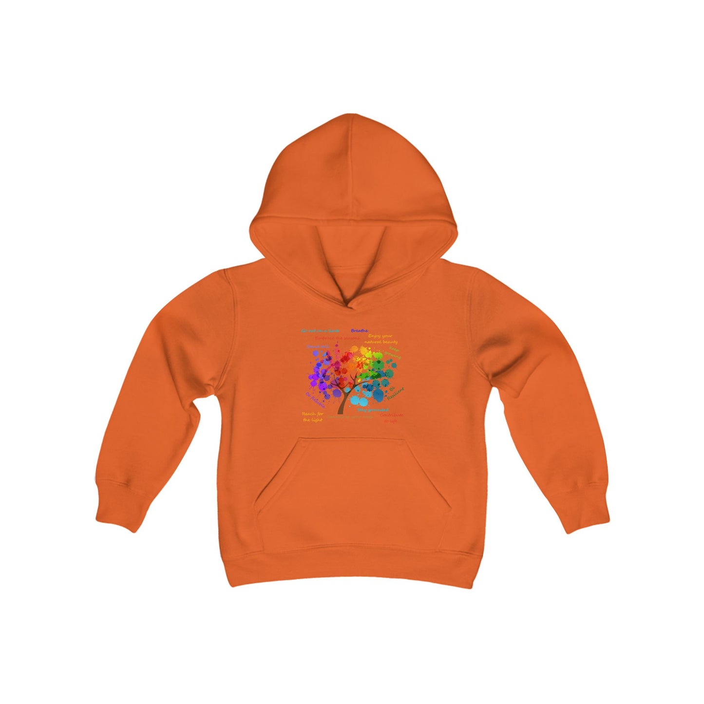 Tree of Life - Youth Hooded Sweatshirt - Bright Uplifting Print