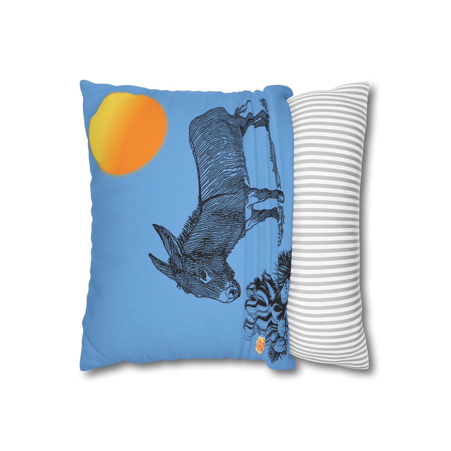 Donkey Desert - Accent Square Pillowcases - Various Sizes