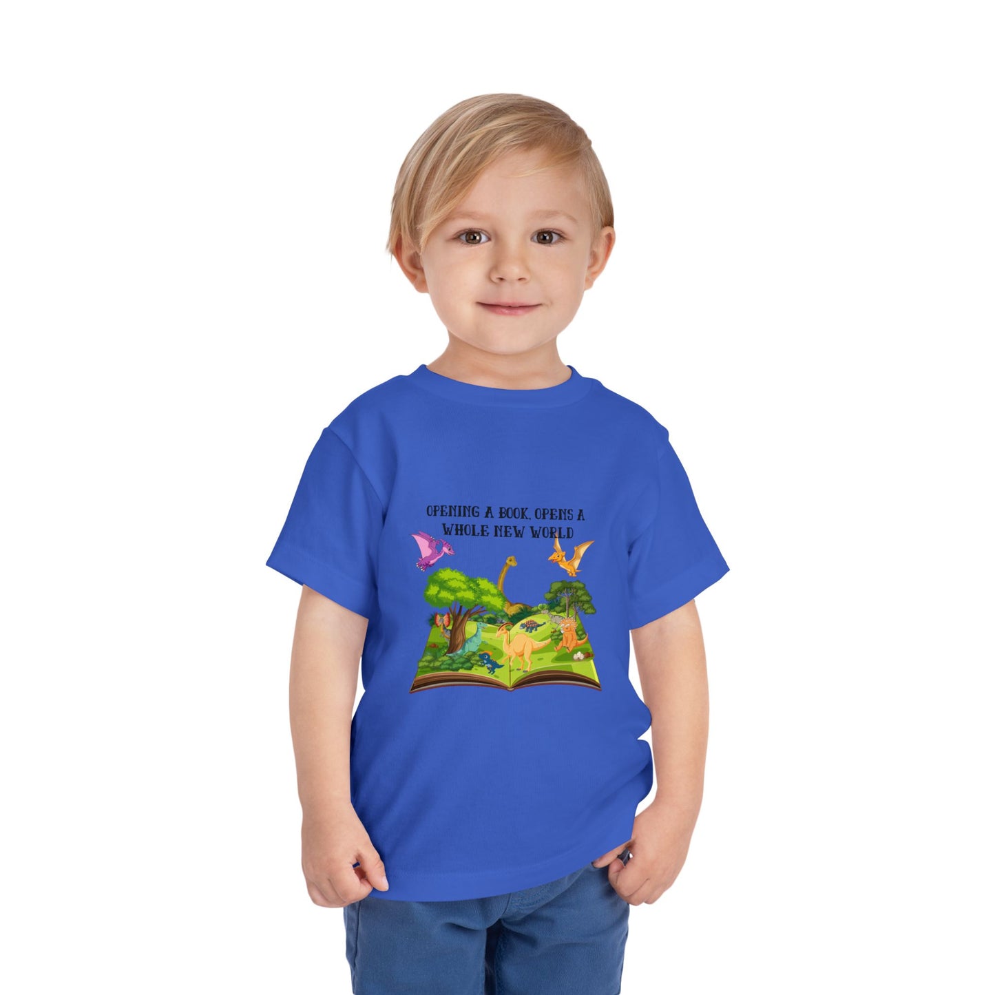 Dinosaur Book Adventure - Toddler Short Sleeve Tee - Discovery Awaits