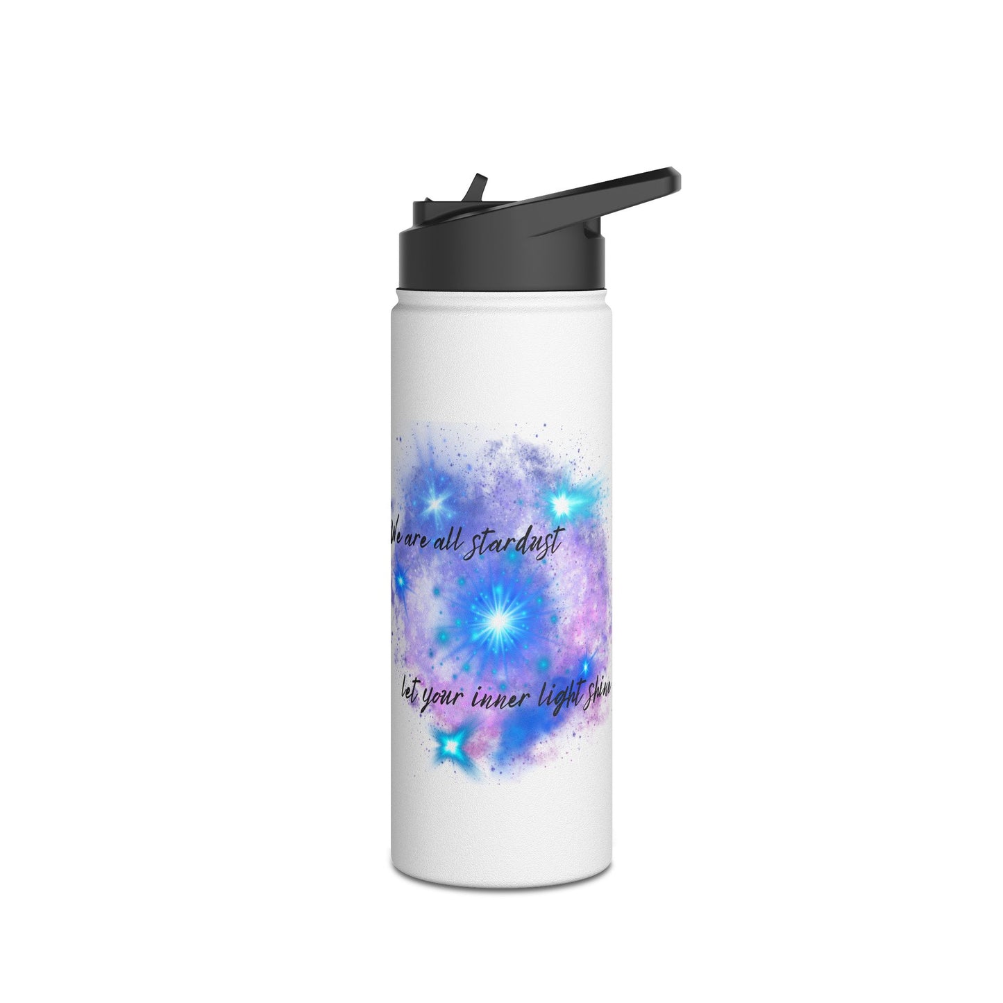 Let Your Inner Light Shine - Stainless Steel Water Bottle, Standard Lid