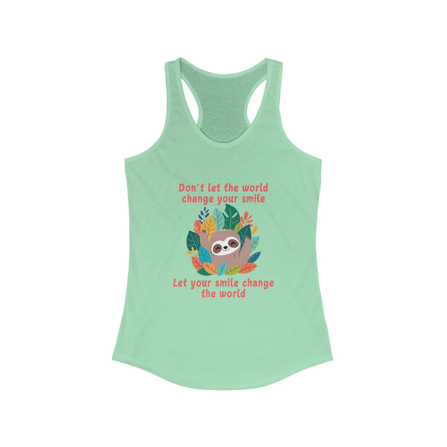 Sloth Smile - Racerback Tank