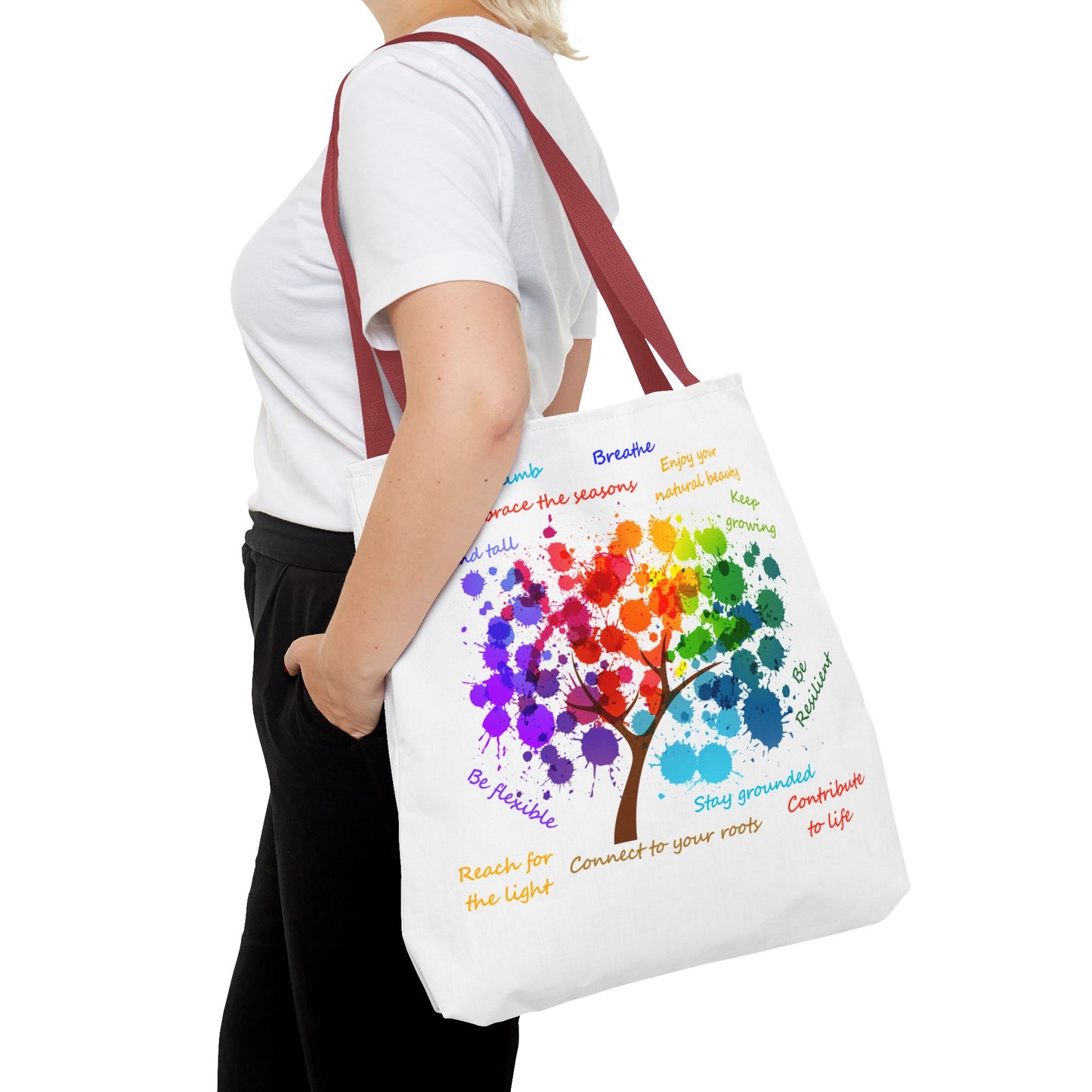 Tree of Life White - Tote Bag (AOP)