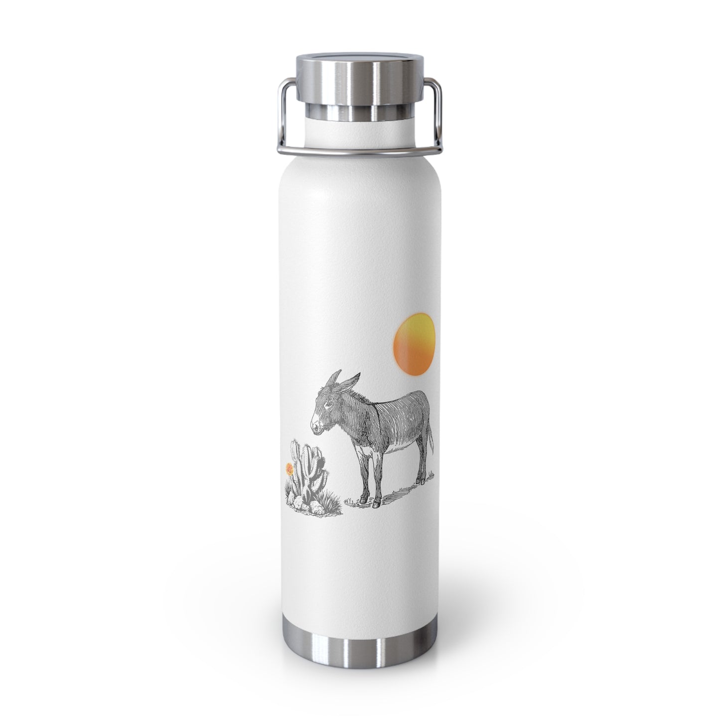 Donkey Desert - Copper Vacuum Insulated Bottle, 22oz