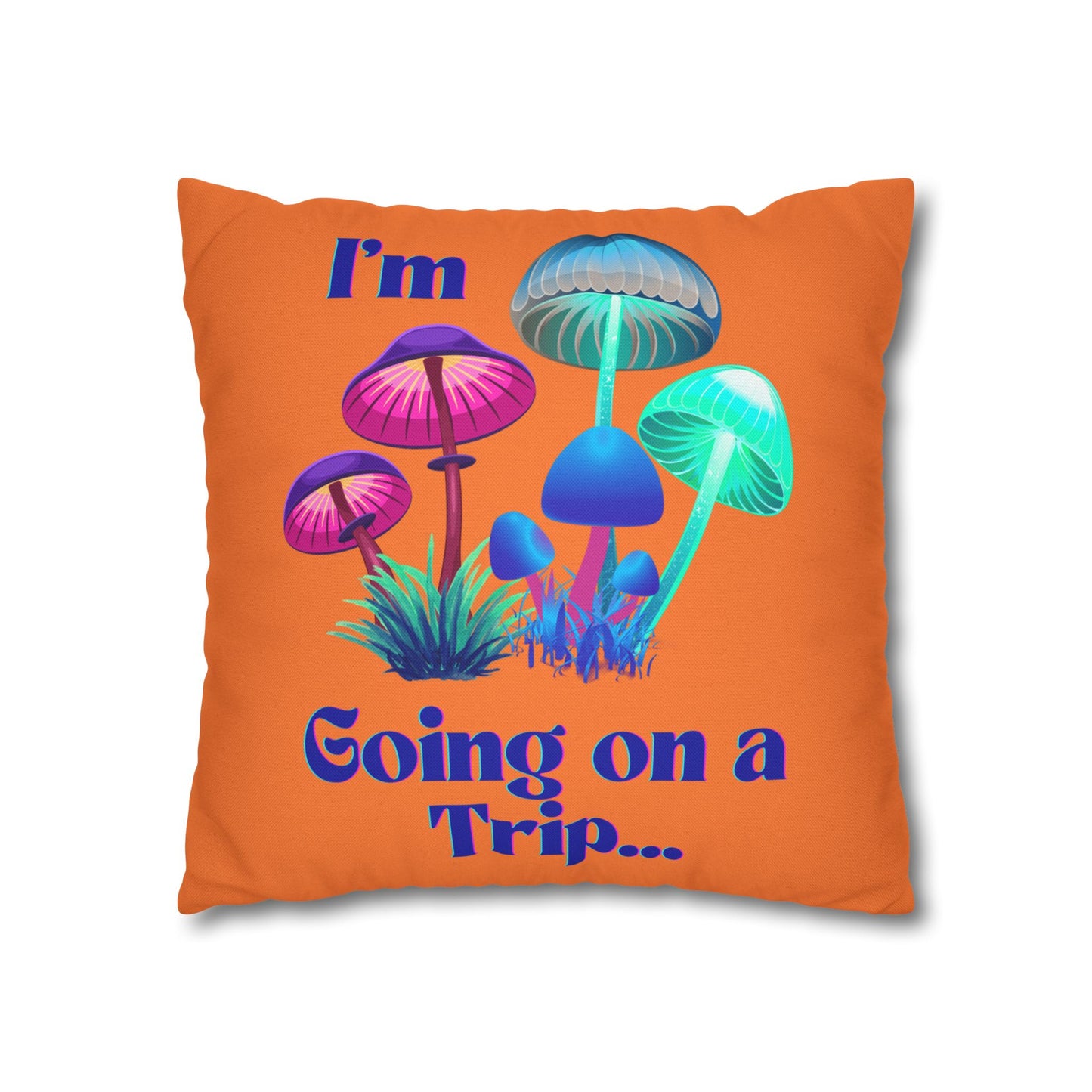 Going on a Trip - Accent Square Pillowcase - Various Sizes