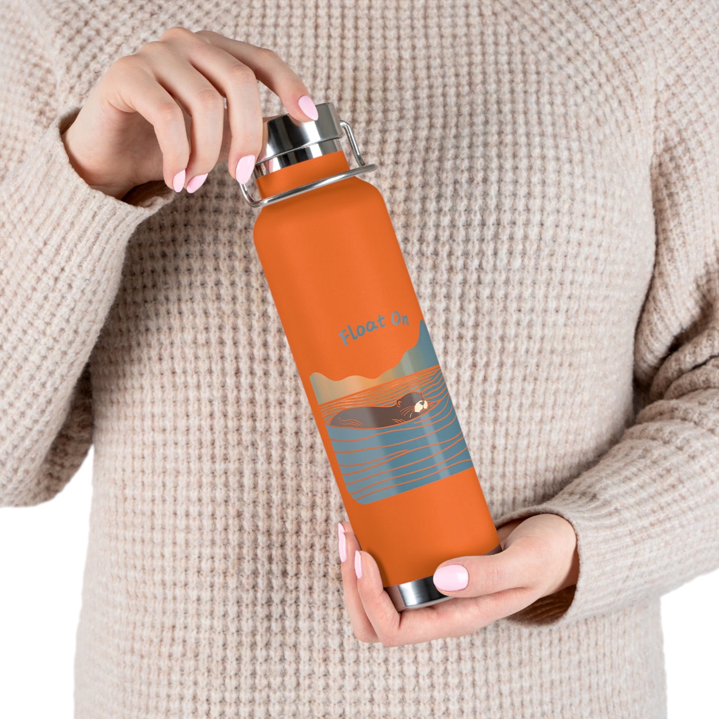 Float On - Copper Vacuum Insulated Bottle, 22oz