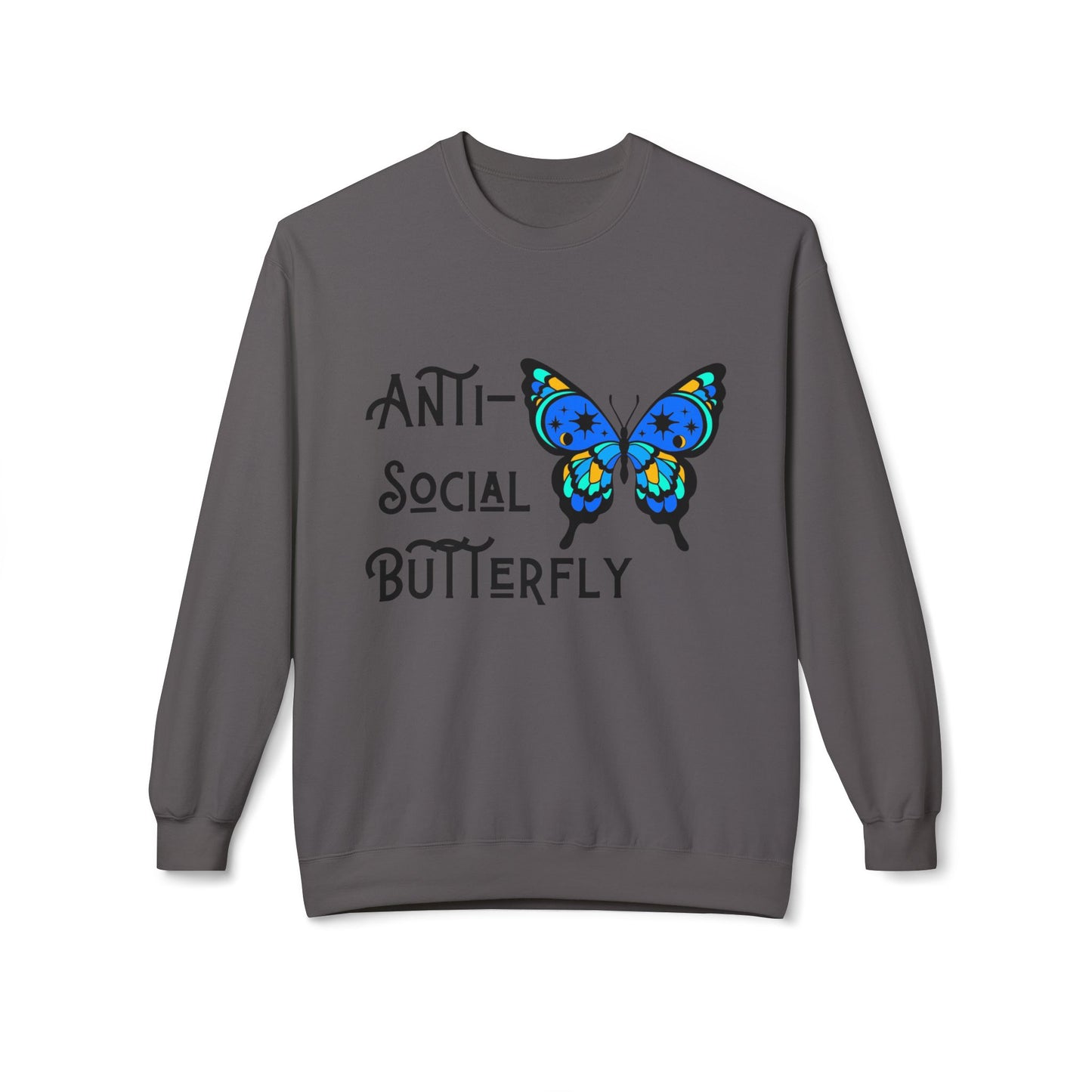 Anti-social - Adult Crewneck Sweatshirt