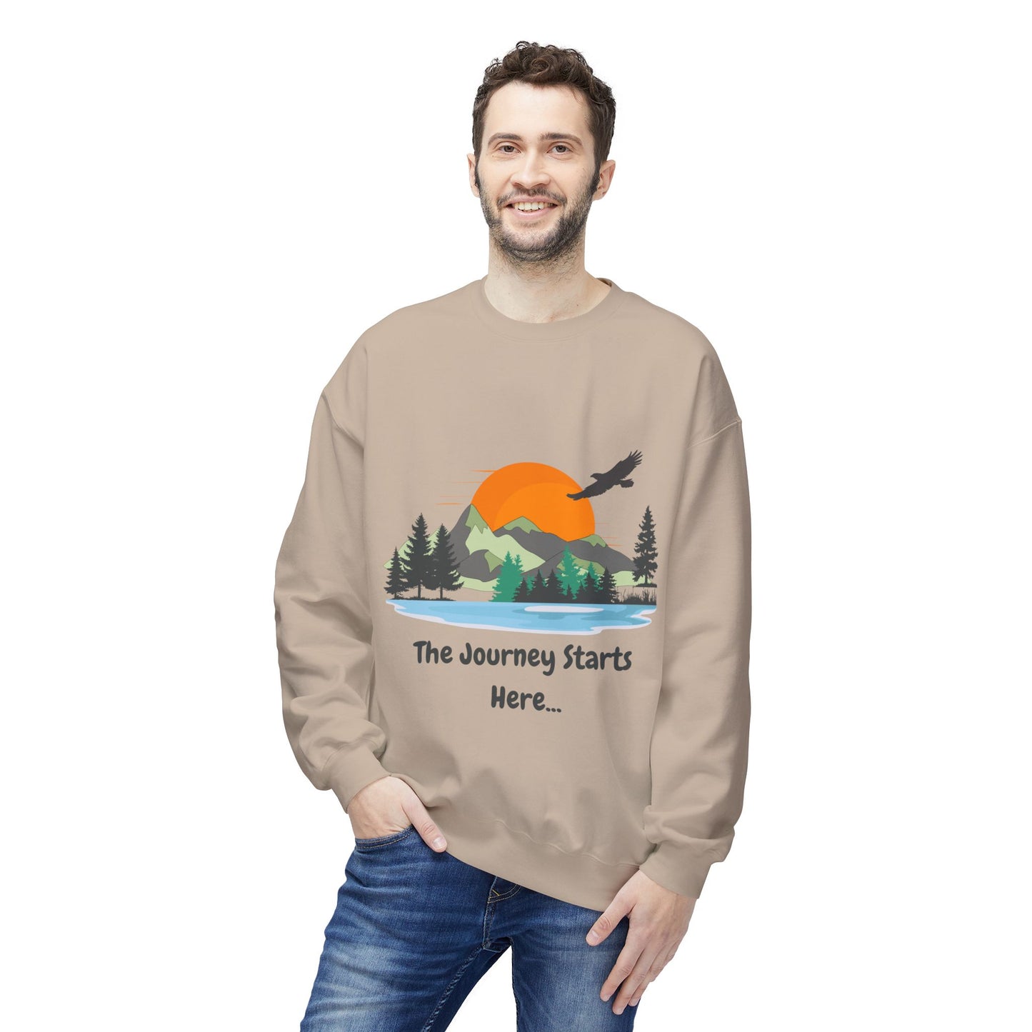 Journey Starts Here - Adult Unisex Sweatshirt