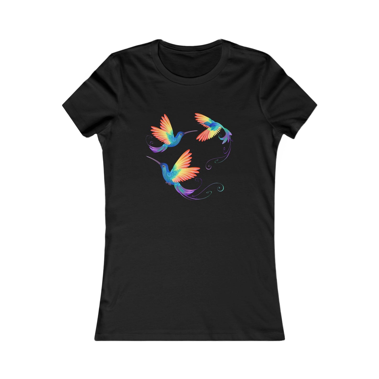 Hummingbirds - Women's Tee - Bright and Colorful Design