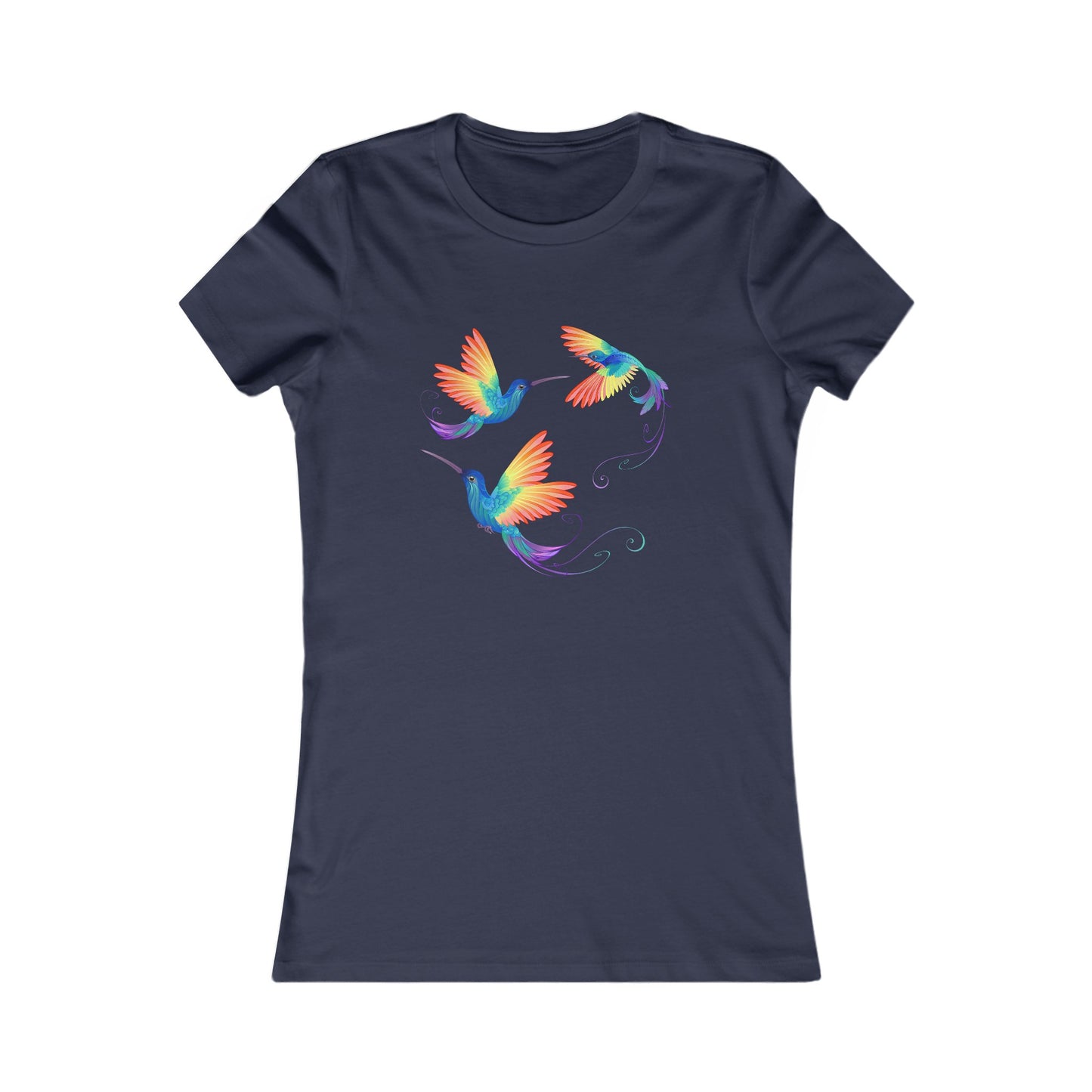 Hummingbirds - Women's Tee - Bright and Colorful Design