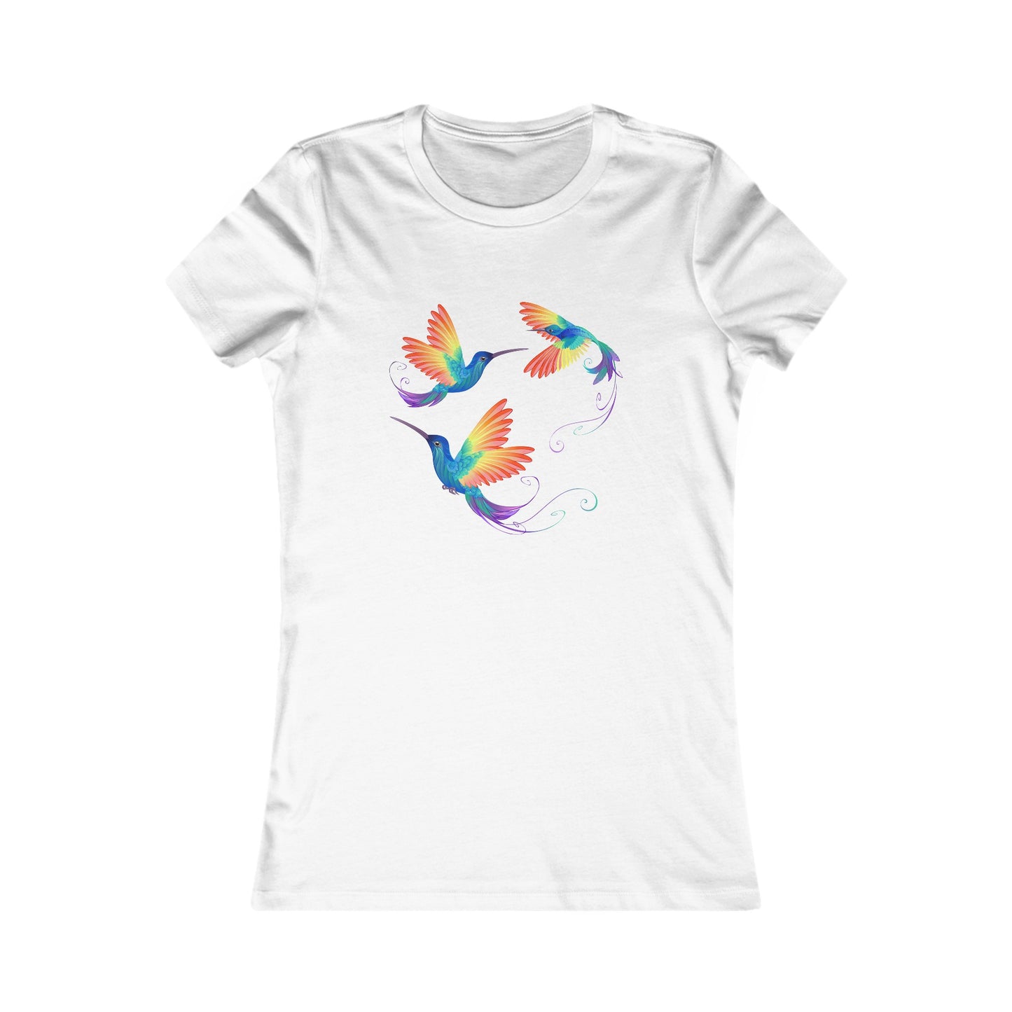 Hummingbirds - Women's Tee - Bright and Colorful Design