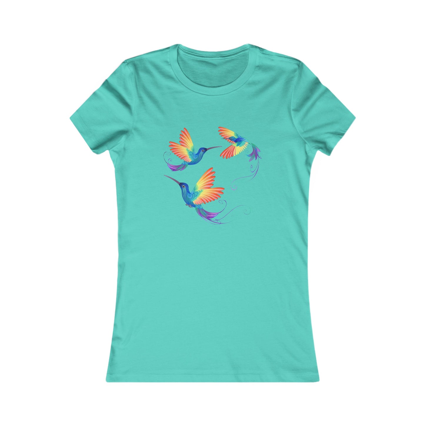 Hummingbirds - Women's Tee - Bright and Colorful Design