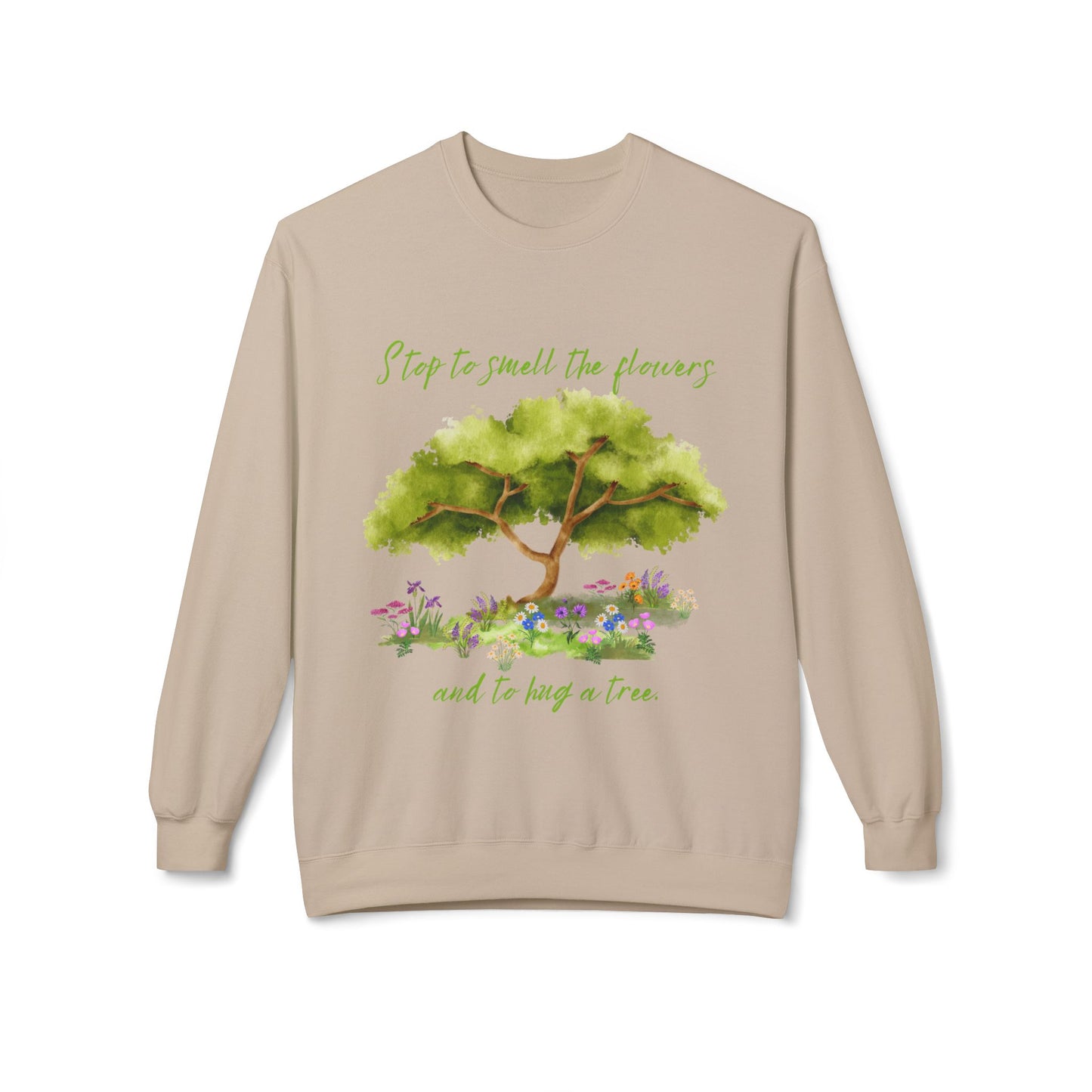 Hug A Tree - Adult Unisex Crewneck Sweatshirt