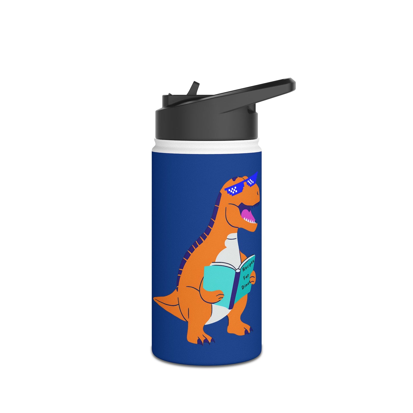 Retro T-Rex - Kids Stainless Steel Water Bottle