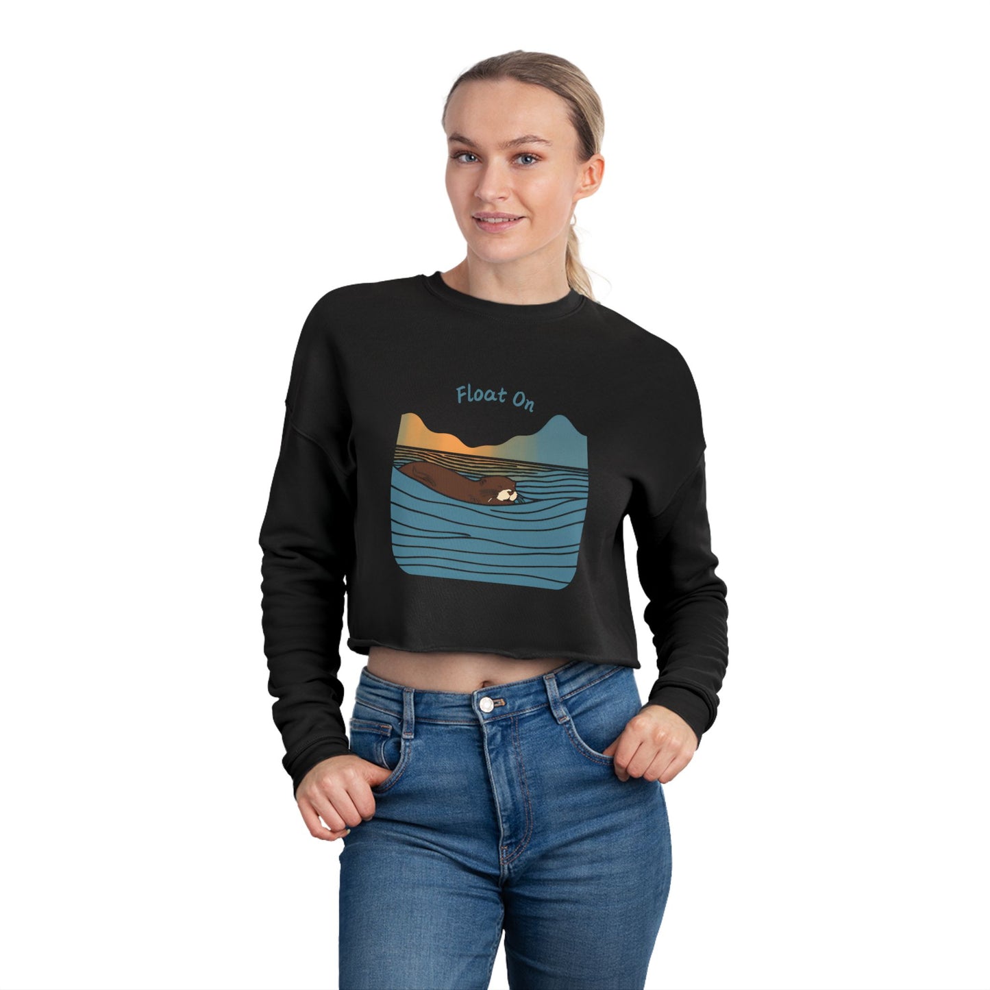 Float On - Women's Cropped Sweatshirt