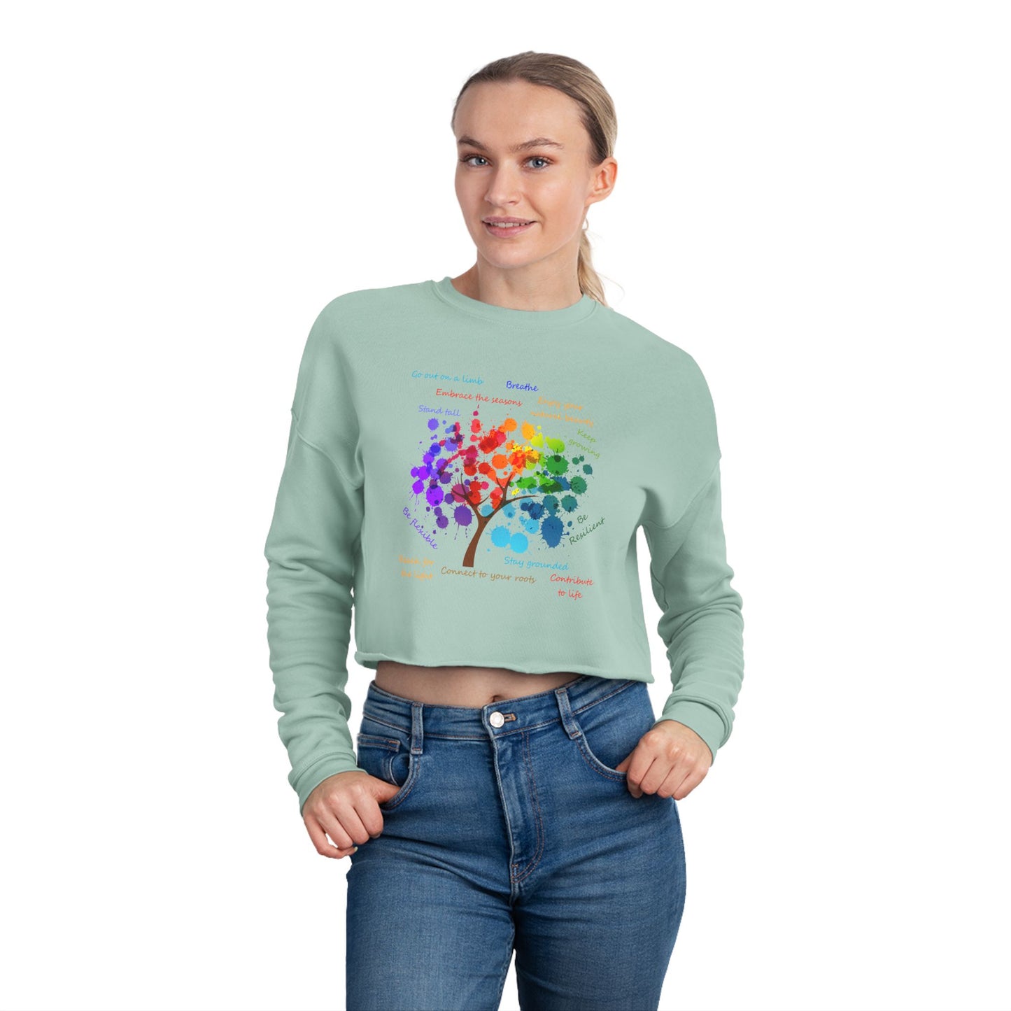 Tree of Life - Women's Cropped Sweatshirt