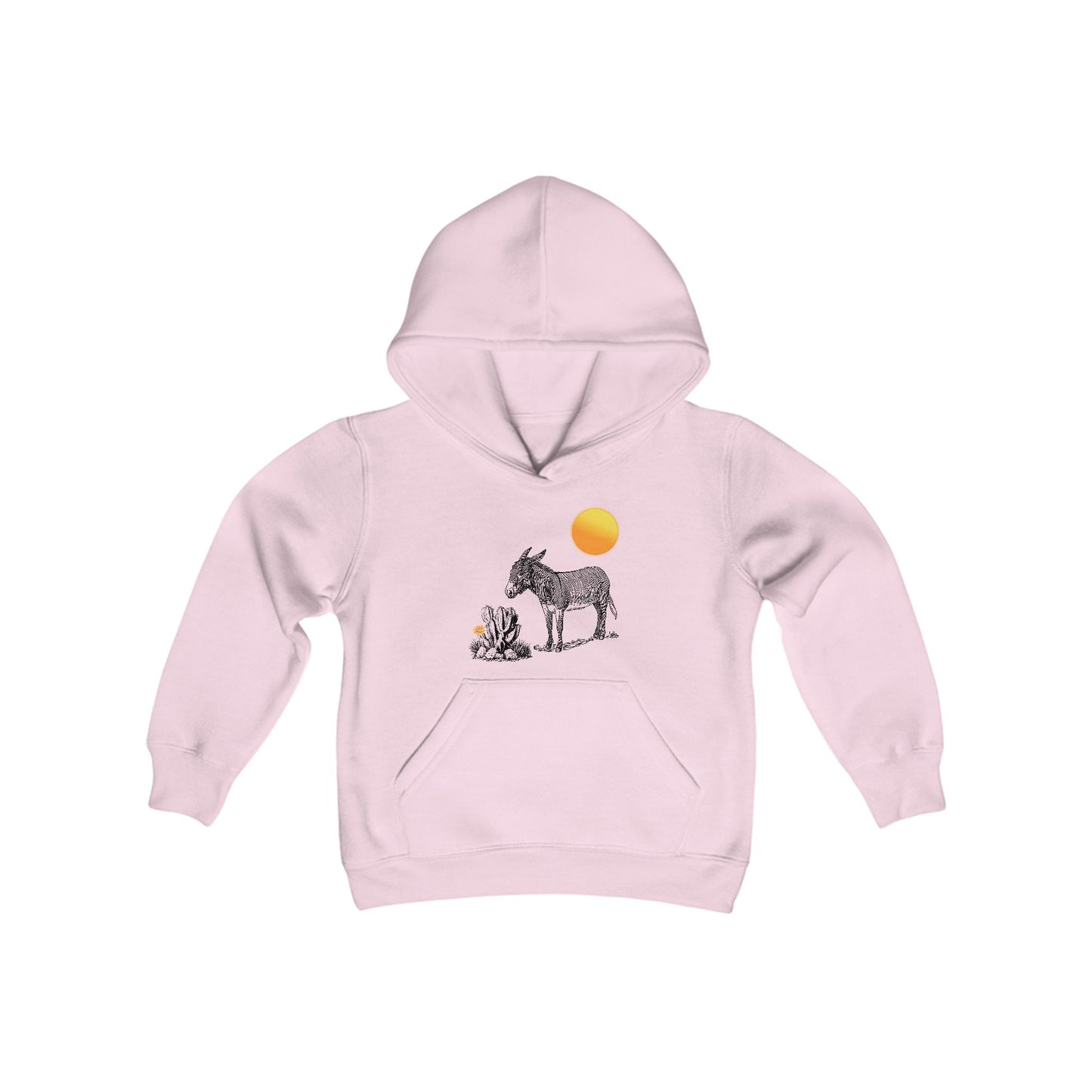 Desert Donkey - Youth Hooded Sweatshirt