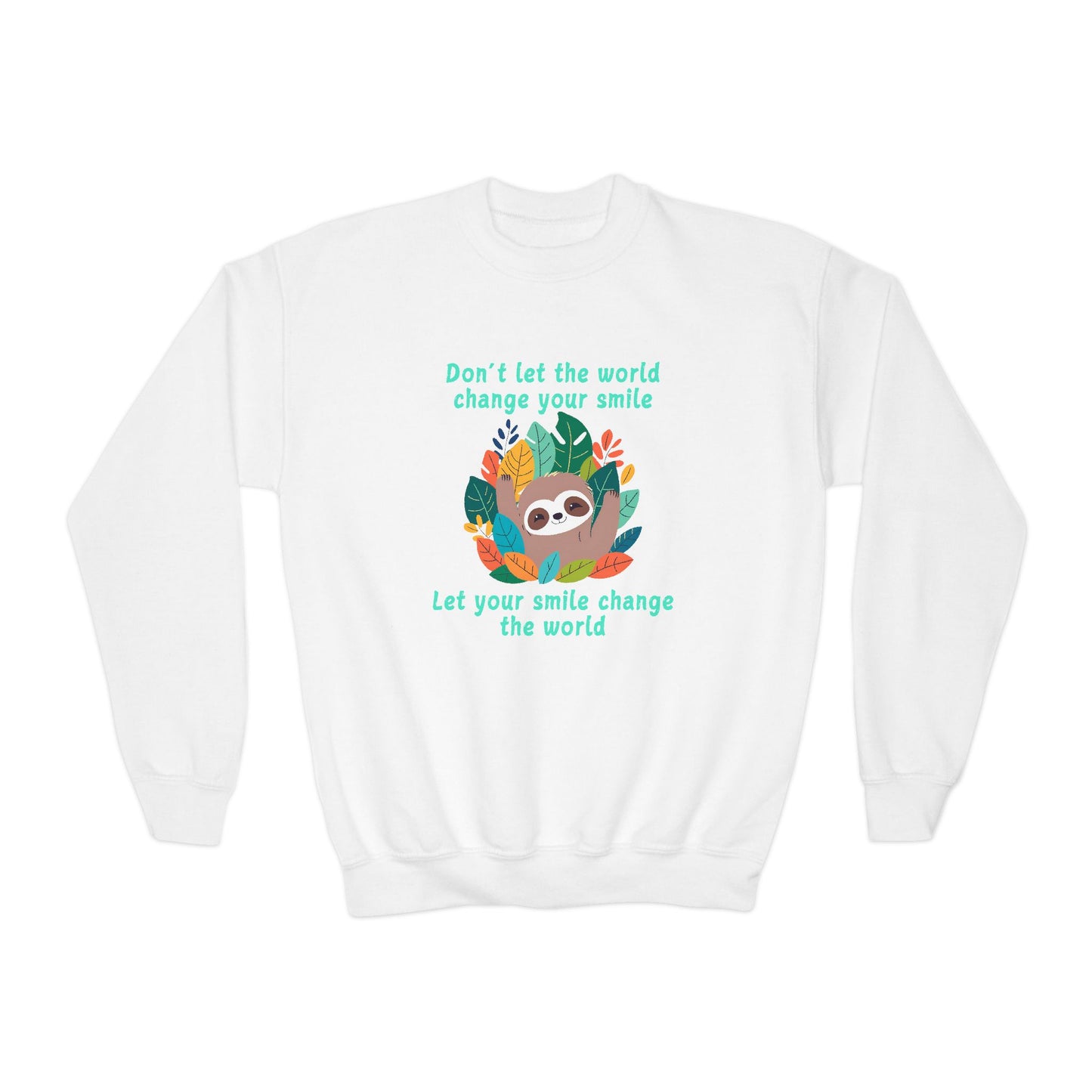 Sloth Smile - Youth Crewneck Sweatshirt