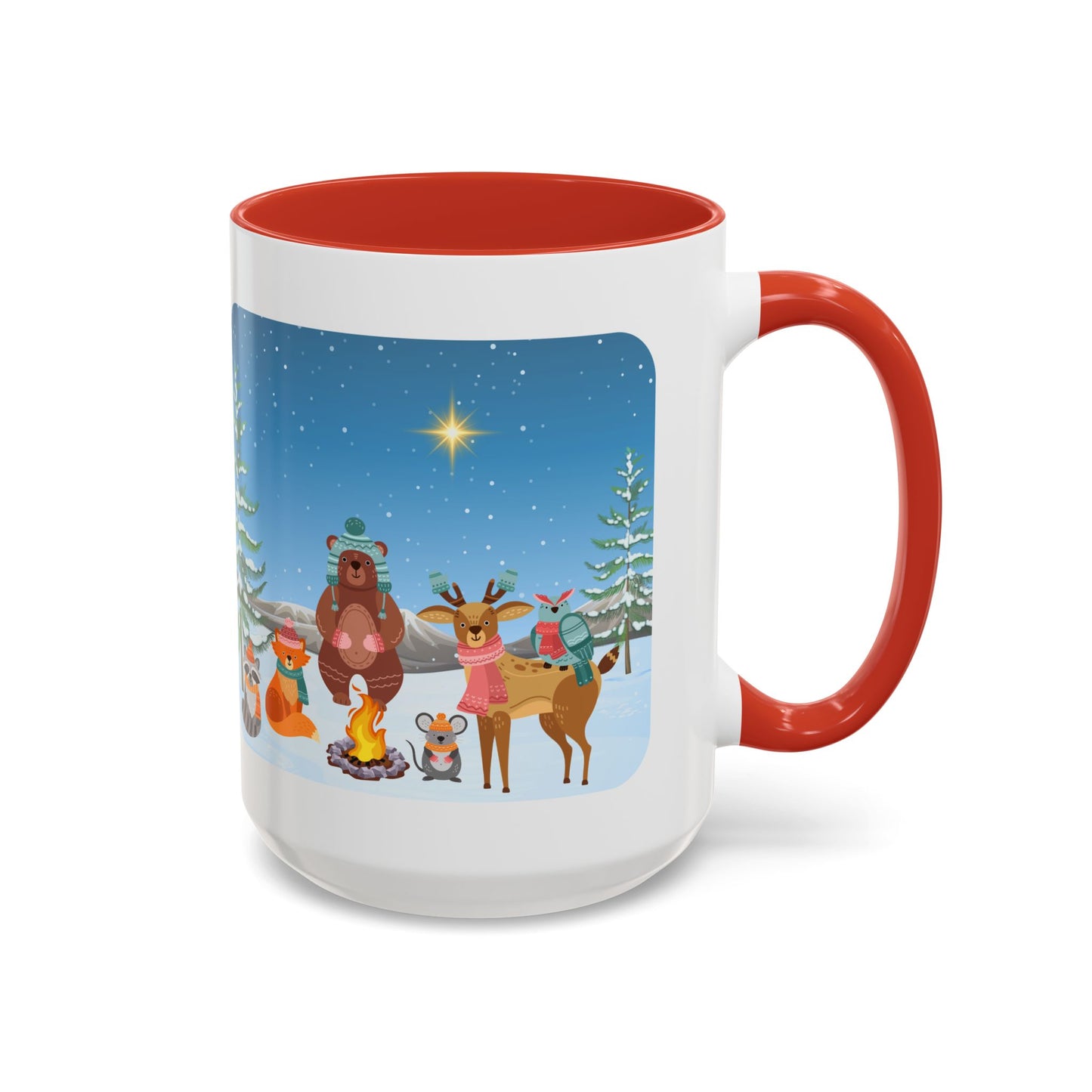 Winter Animal Party - Accent Coffee Mug (11, 15oz)