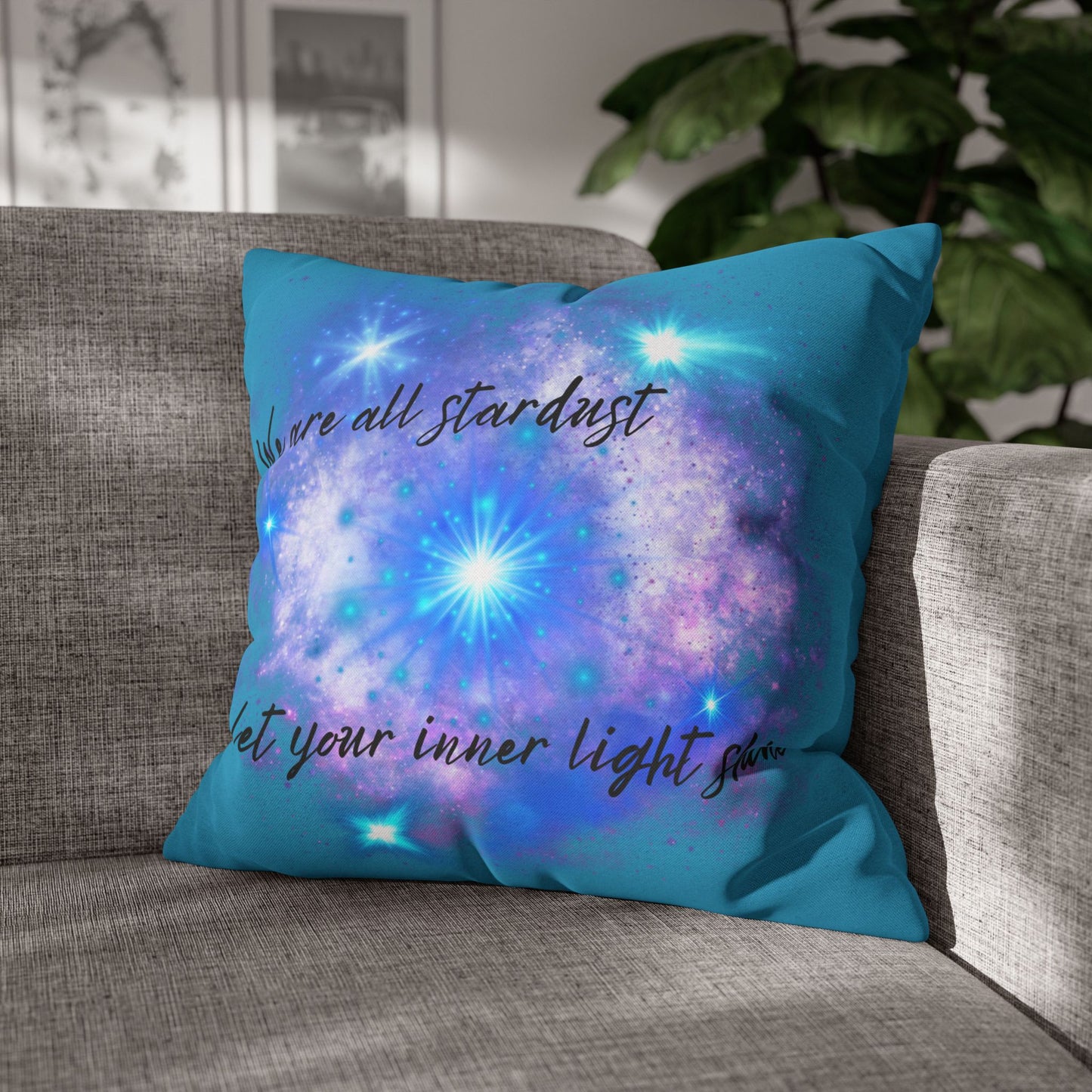 Let Your Inner Light Shine - Accent Square Pillowcases - Various Sizes