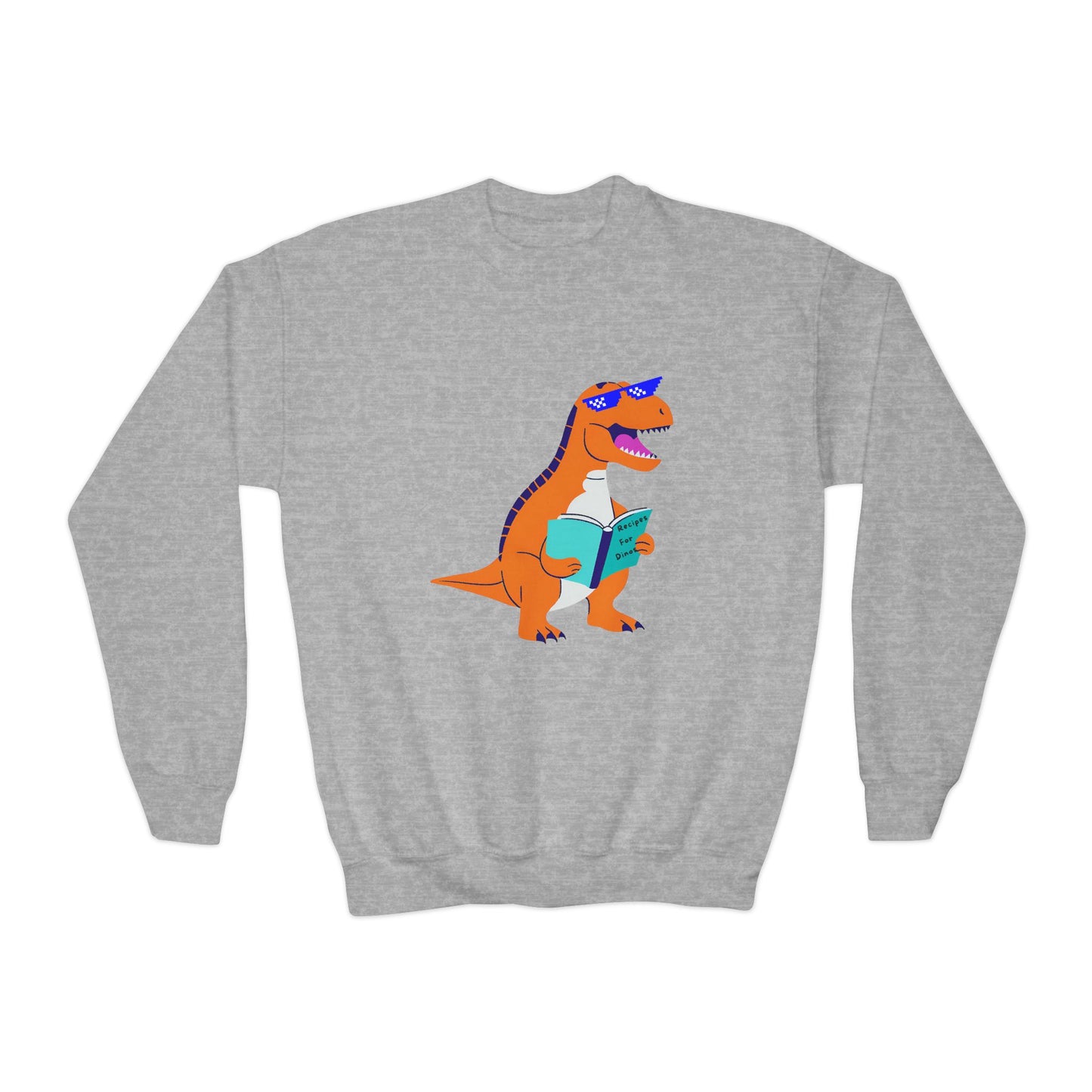 Retro T-Rex - Youth Crewneck Sweatshirt