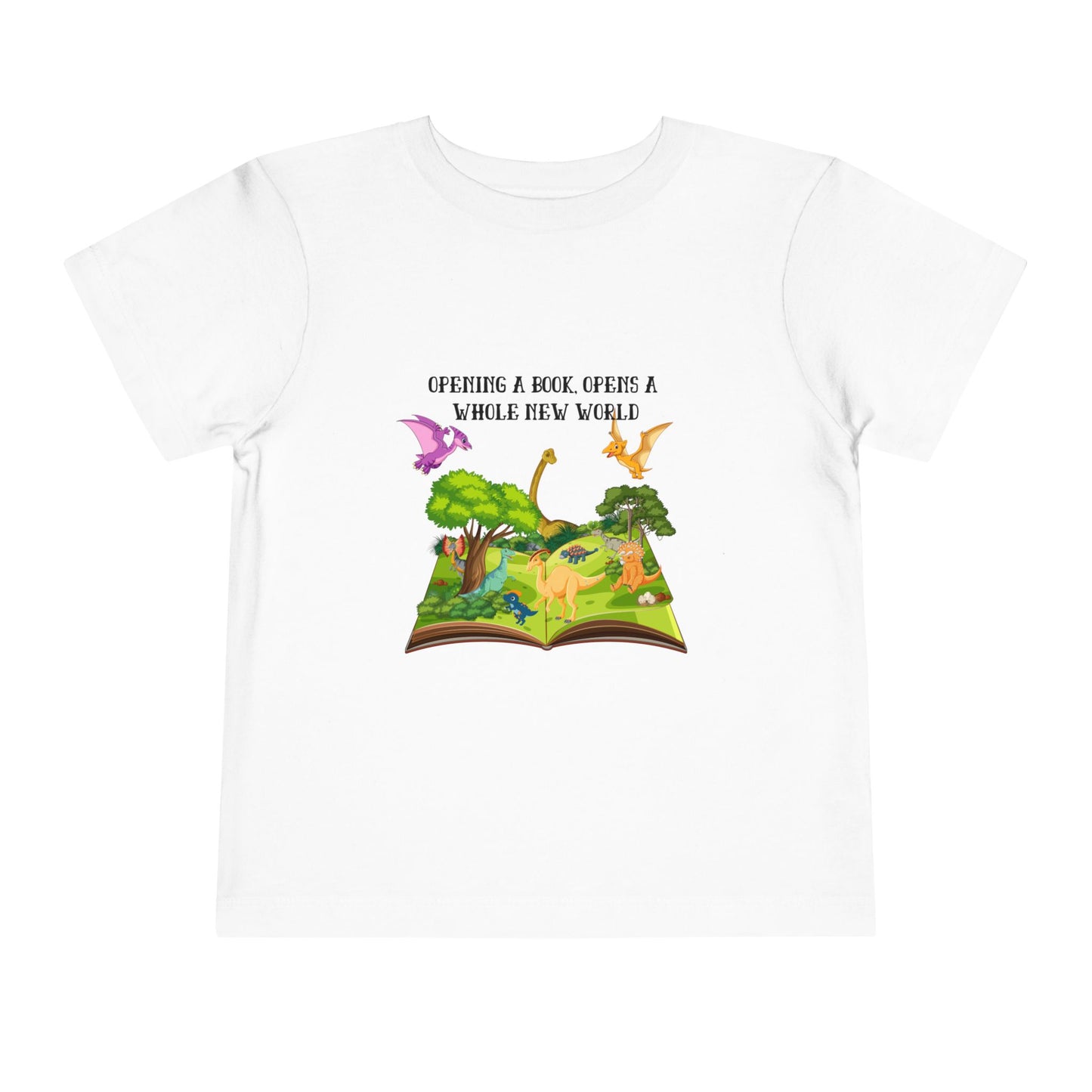 Dinosaur Book Adventure - Toddler Short Sleeve Tee - Discovery Awaits