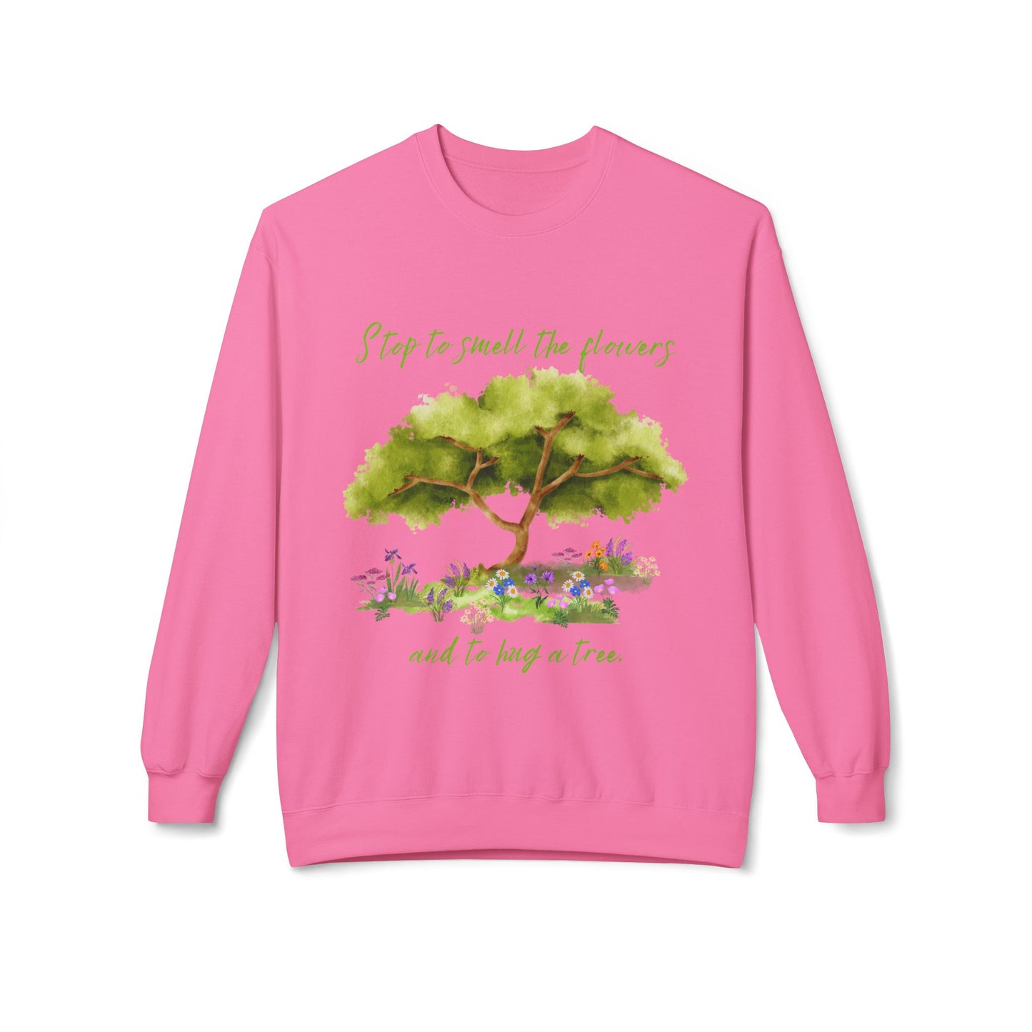 Hug A Tree - Adult Unisex Crewneck Sweatshirt