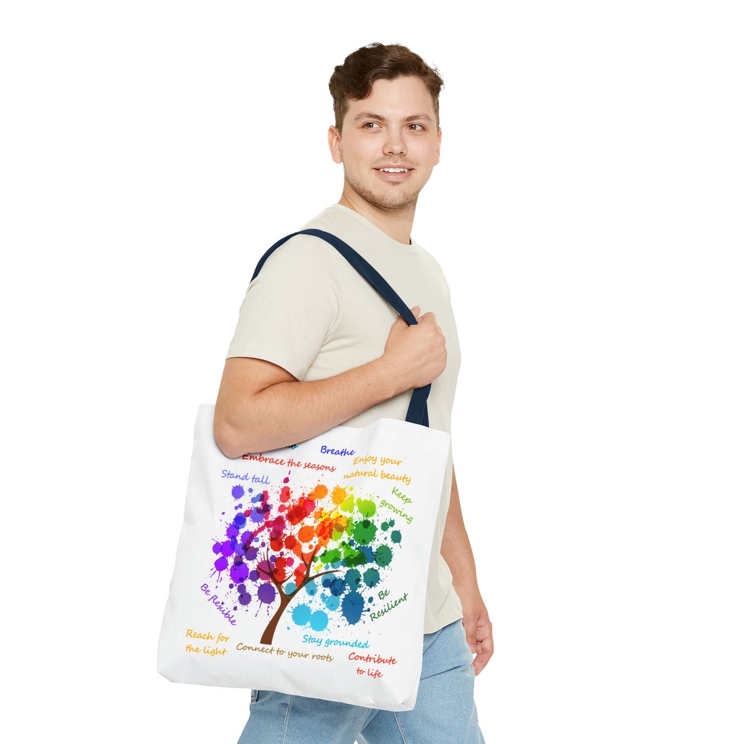 Tree of Life White - Tote Bag (AOP)