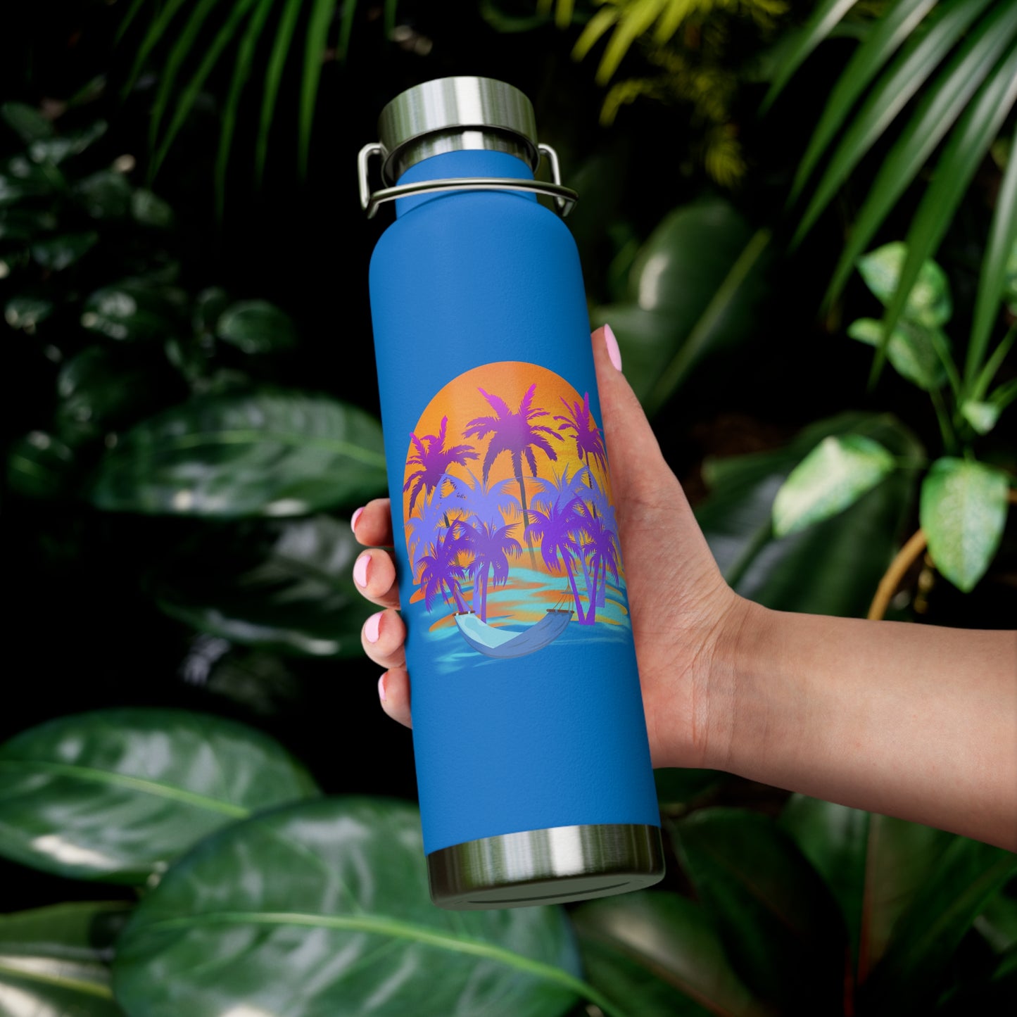 Tropical Paradise - Copper Vacuum Insulated Bottle, 22oz