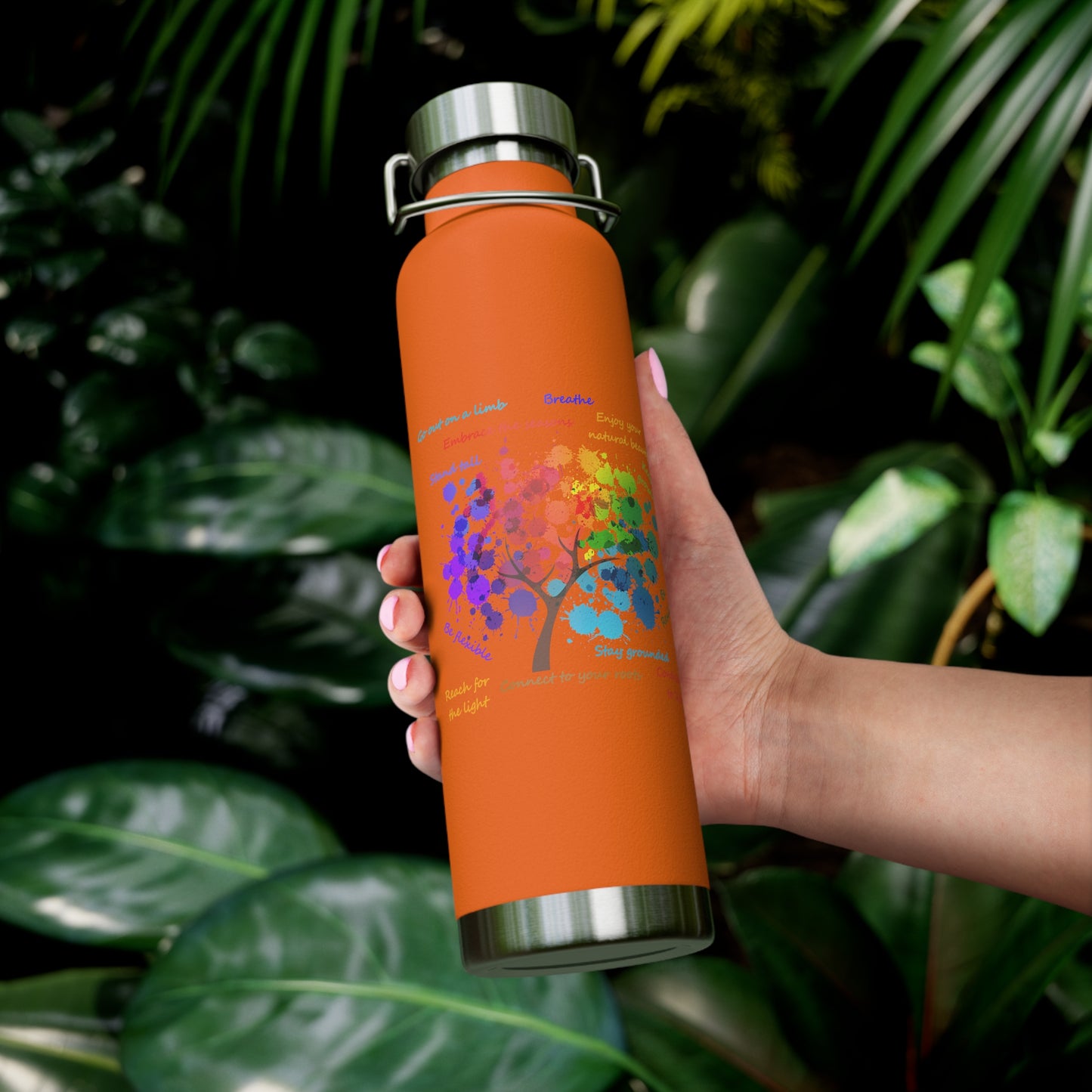 Tree of Life - Copper Vacuum Insulated Bottle, 22oz