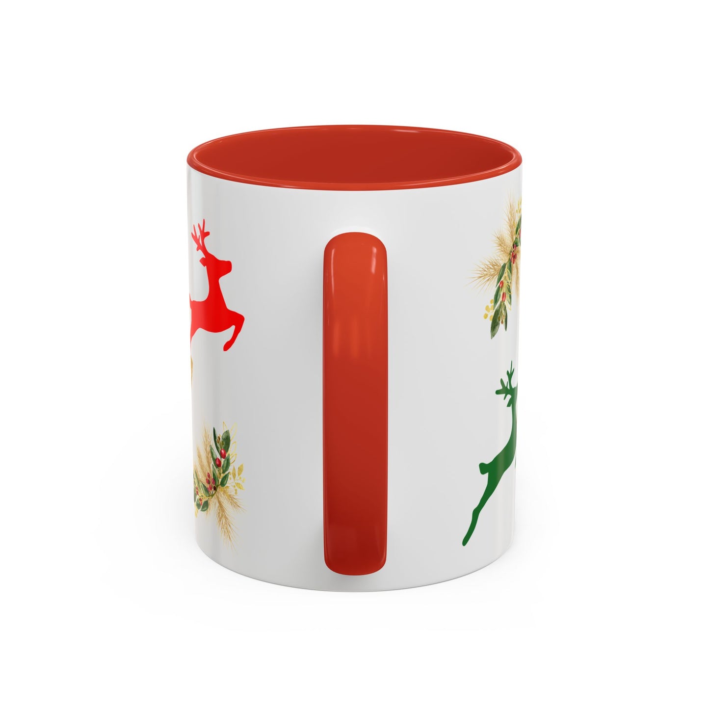 Reindeer Fun - Accent Coffee Mug (11, 15oz)