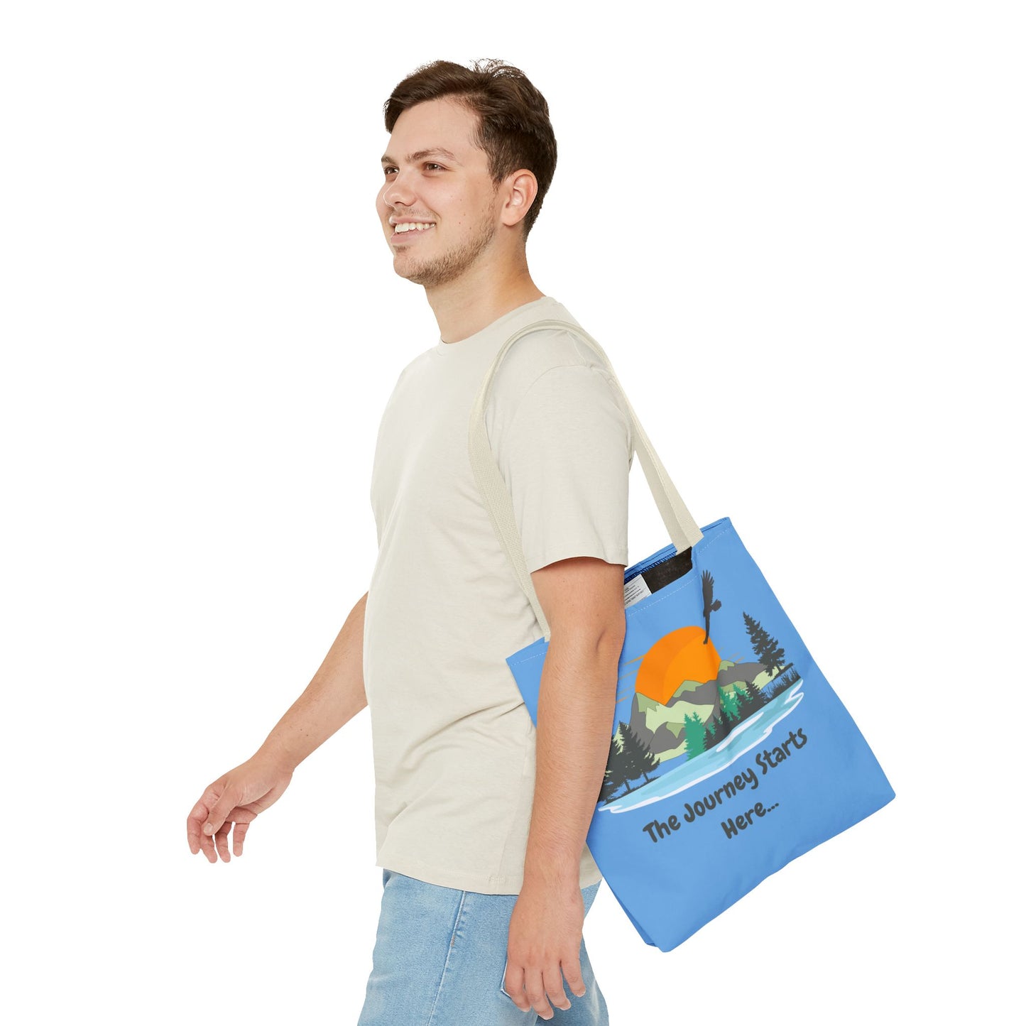 Journey Starts Here - Tote Bag (AOP)