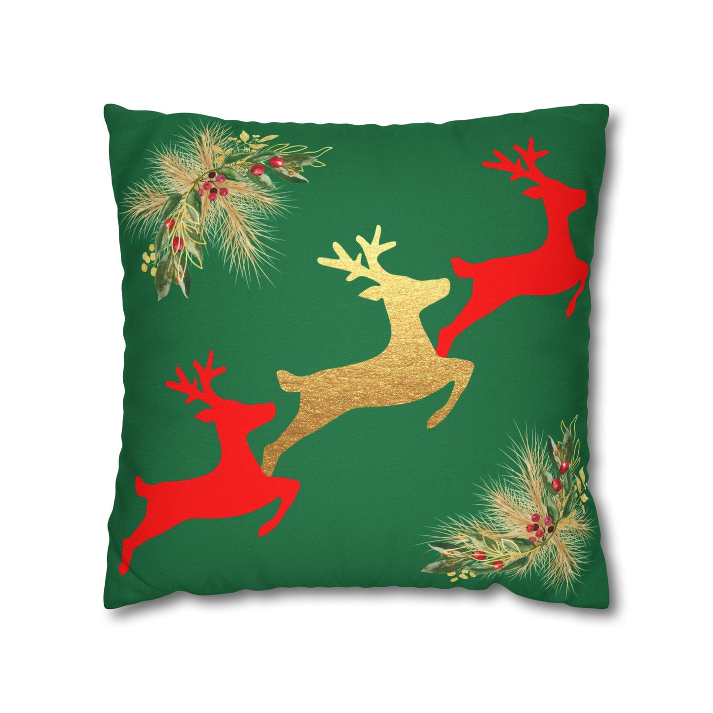 Reindeer Fun - Square Pillowcase - Various Sizes