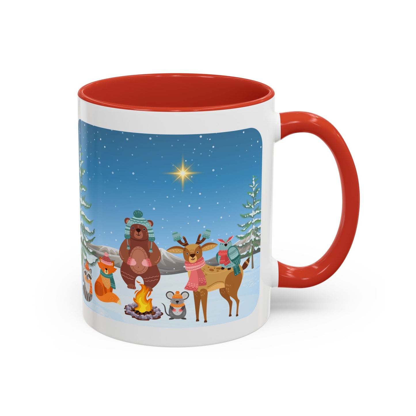 Winter Animal Party - Accent Coffee Mug (11, 15oz)