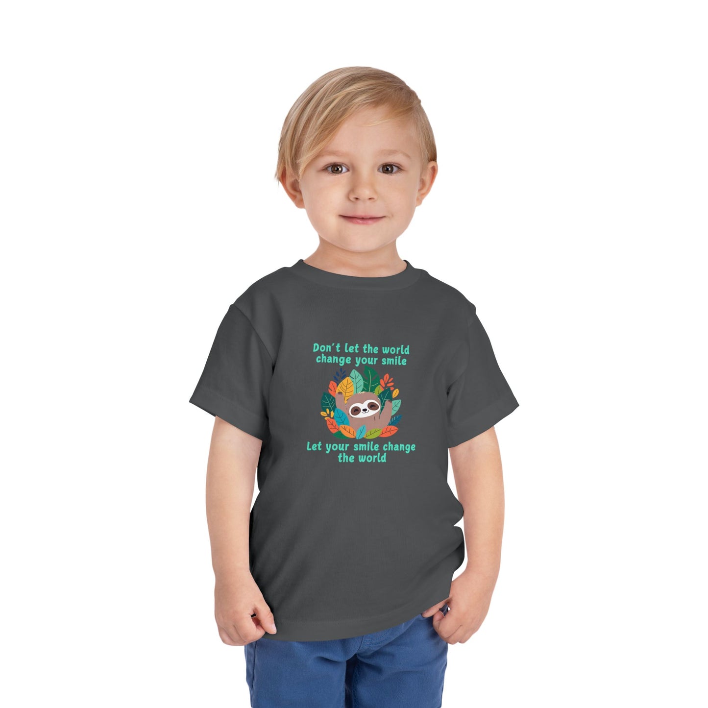 Sloth Smile - Toddler Short Sleeve Tee