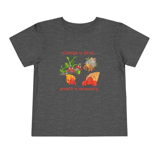 Growth - Toddler Short Sleeve Tee - Cute Crab Design