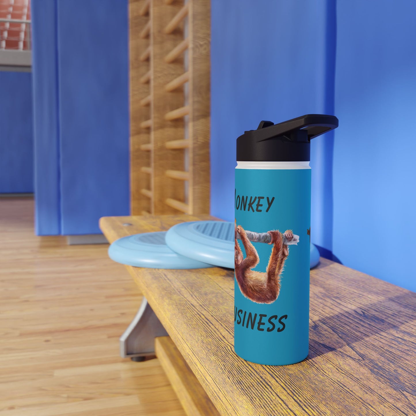 Mind Your Monkey Business - Kids Stainless Steel Water Bottle