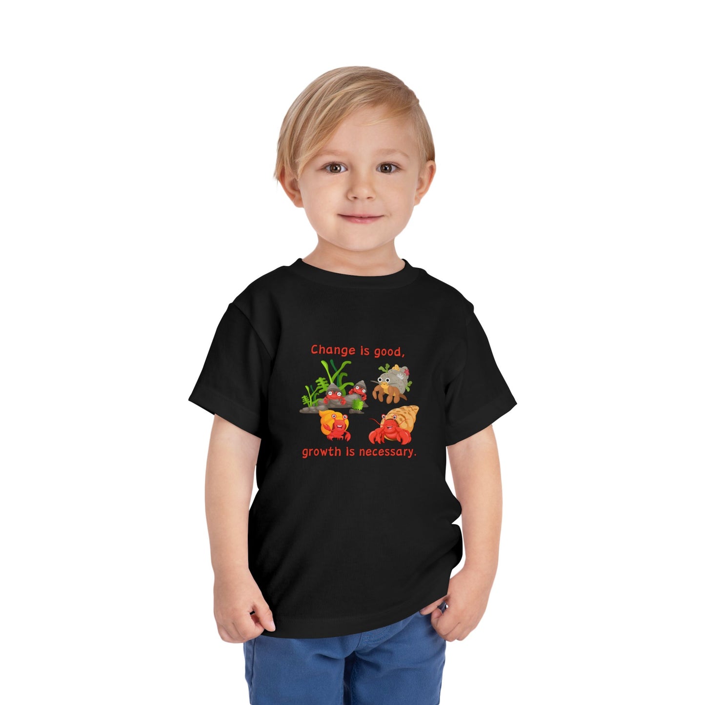 Growth - Toddler Short Sleeve Tee - Cute Crab Design