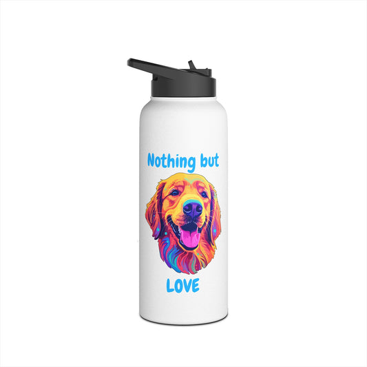 Nothing But Love - Stainless Steel Water Bottle, Standard Lid