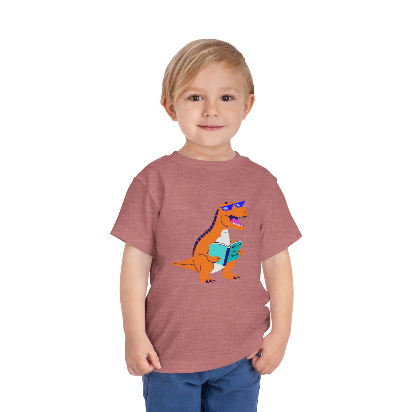 Retro T-Rex - Toddler Short Sleeve Tee