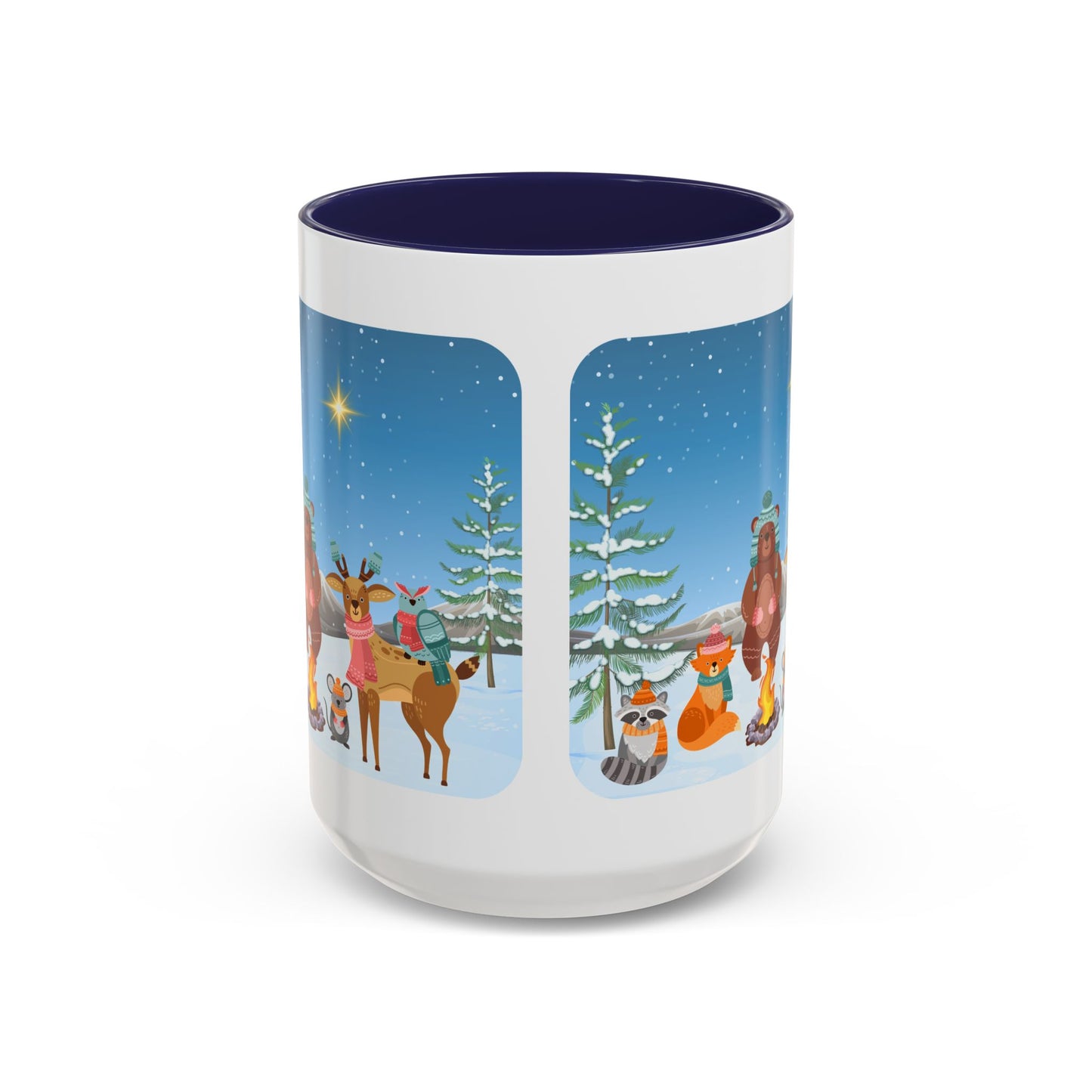 Winter Animal Party - Accent Coffee Mug (11, 15oz)