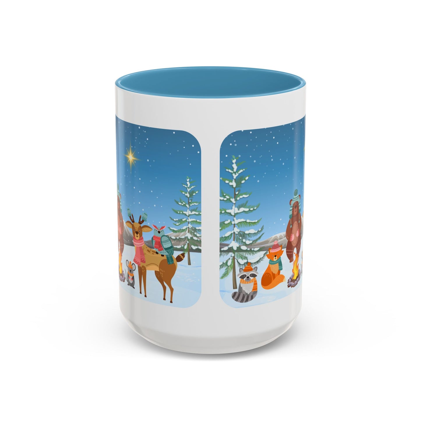 Winter Animal Party - Accent Coffee Mug (11, 15oz)