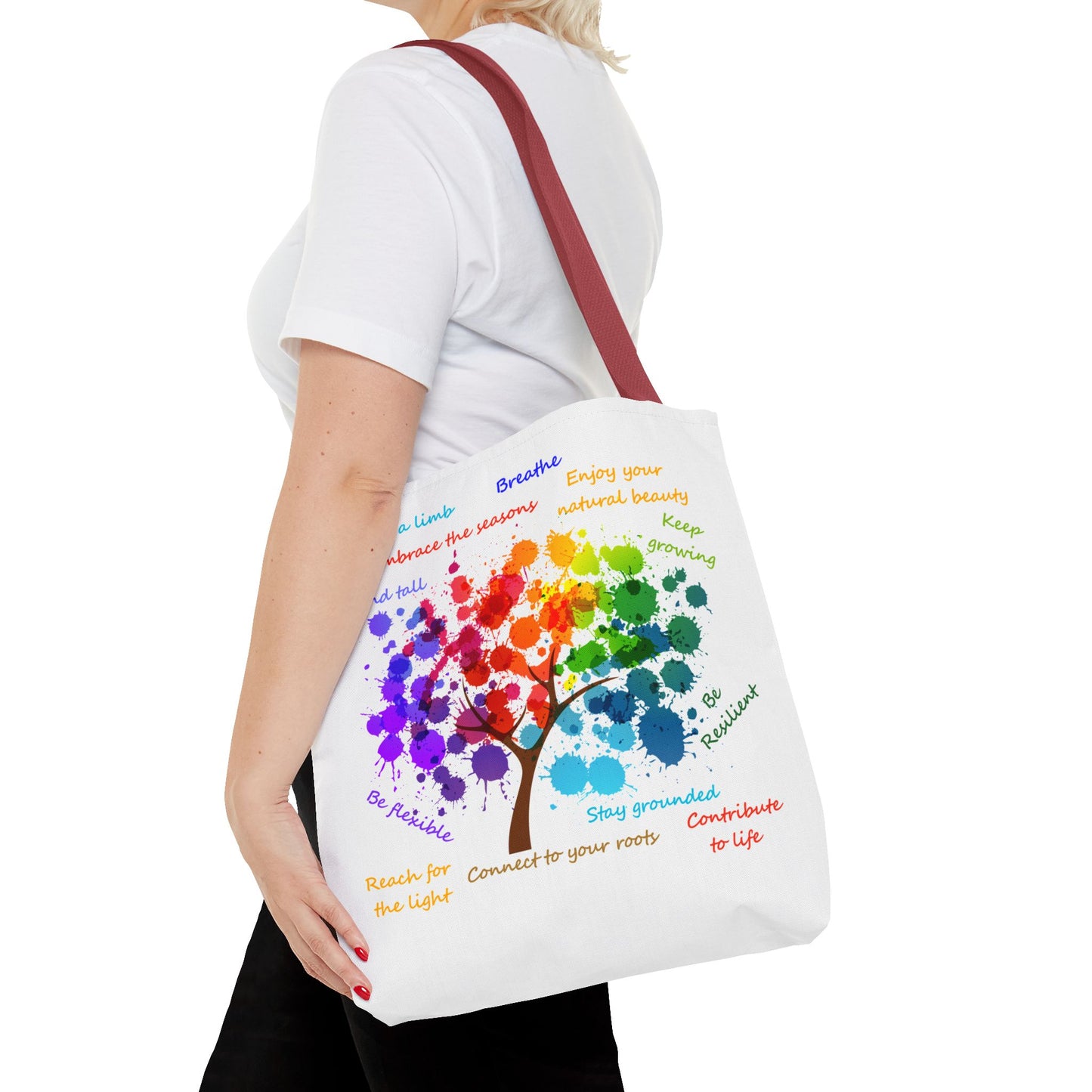 Tree of Life White - Tote Bag (AOP)