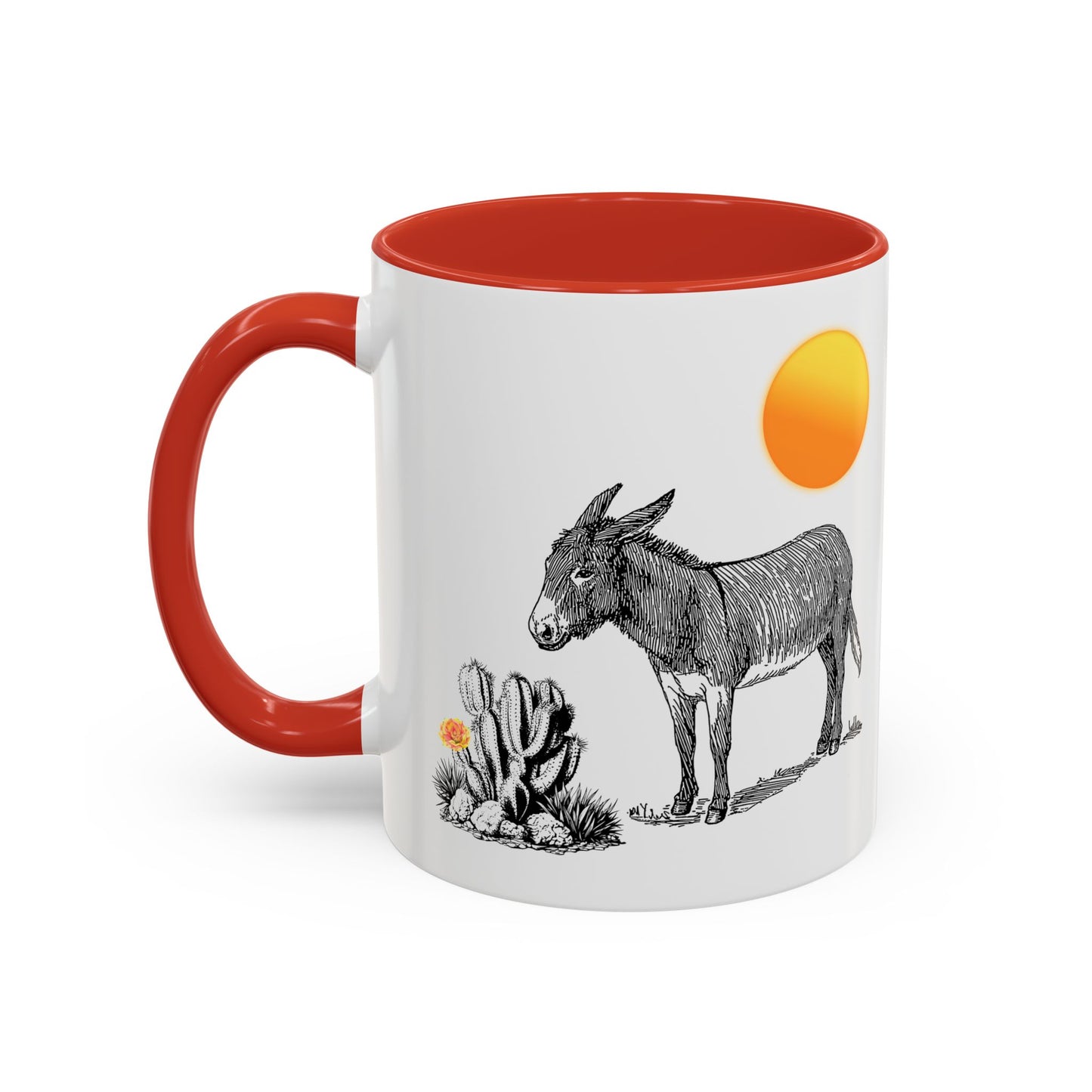 Donkey Desert - Accent Coffee Mug (11, 15oz)