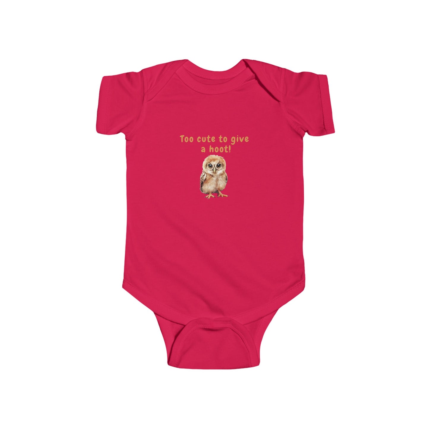 Too Cute to Give a Hoot - Infant Bodysuit - Adorable Owl