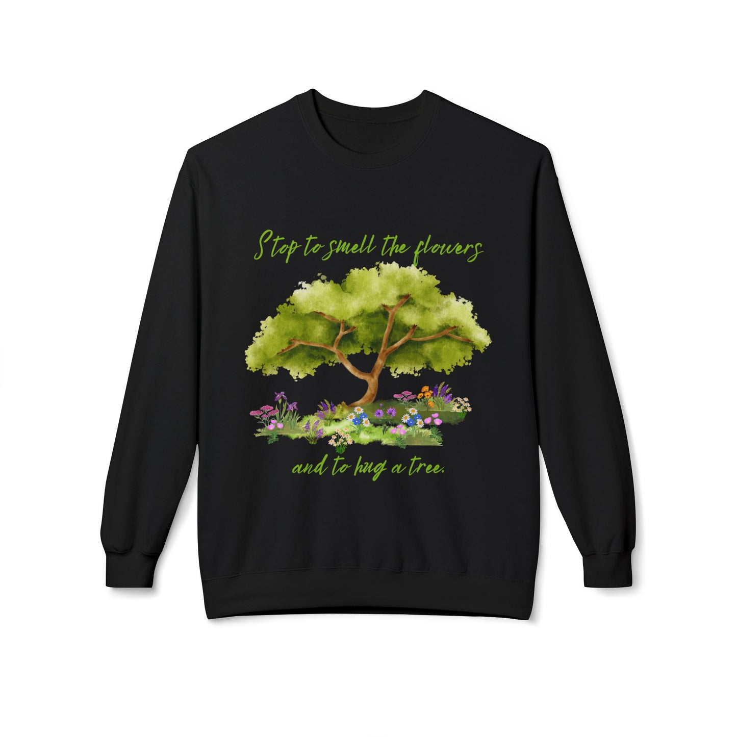 Hug A Tree - Adult Unisex Crewneck Sweatshirt