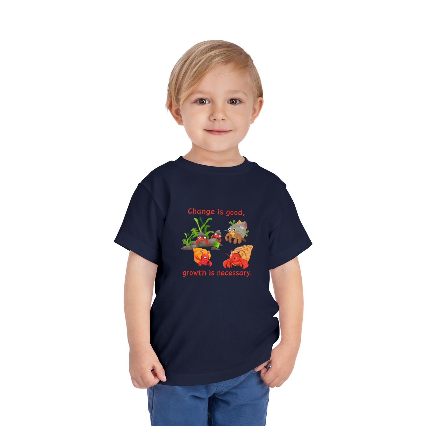 Growth - Toddler Short Sleeve Tee - Cute Crab Design