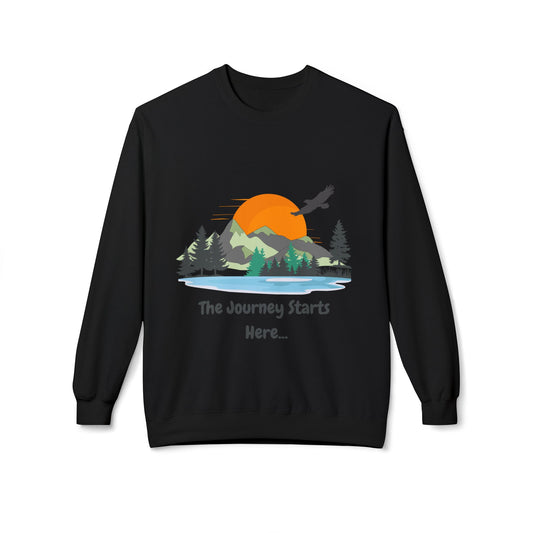 Journey Starts Here - Adult Unisex Sweatshirt