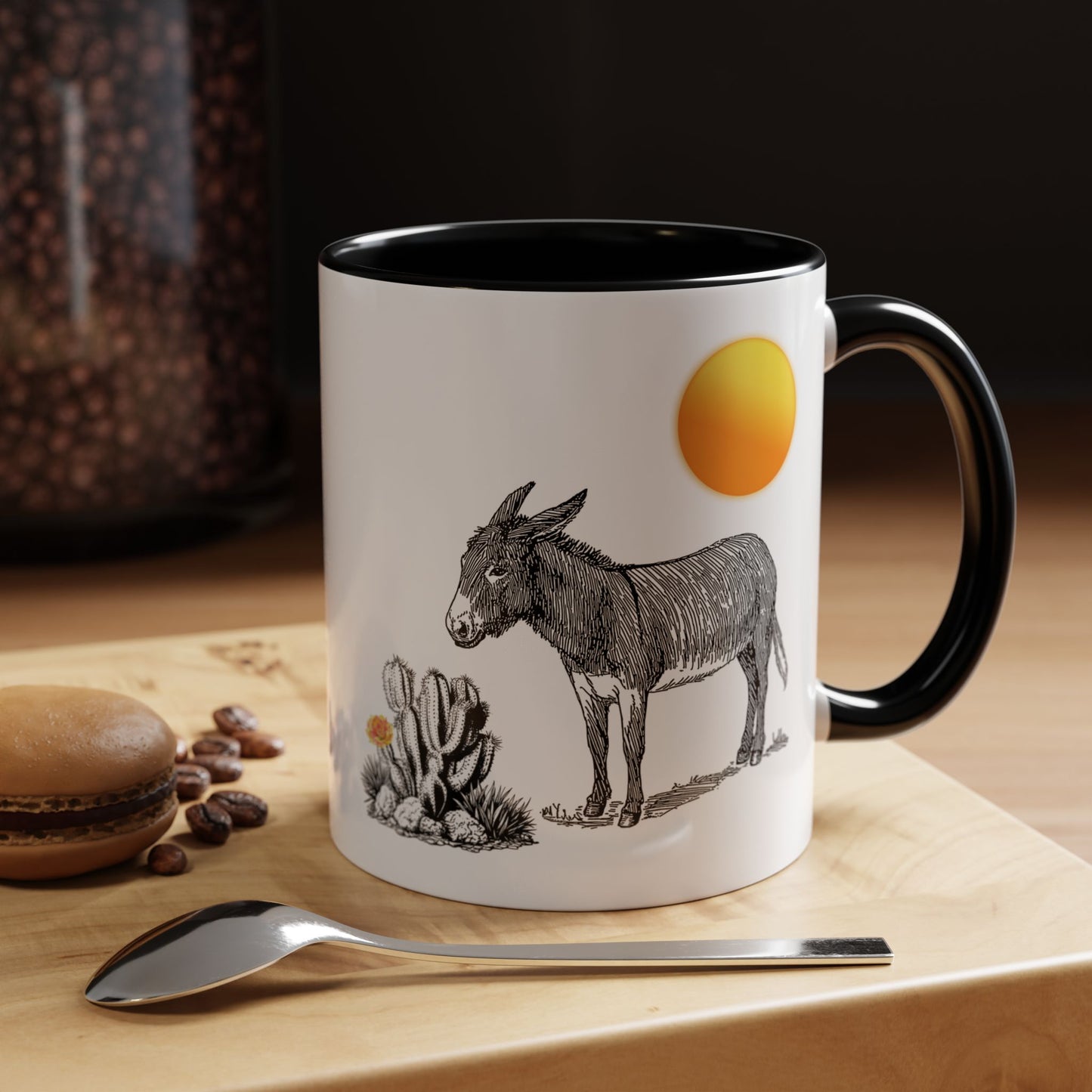 Donkey Desert - Accent Coffee Mug (11, 15oz)